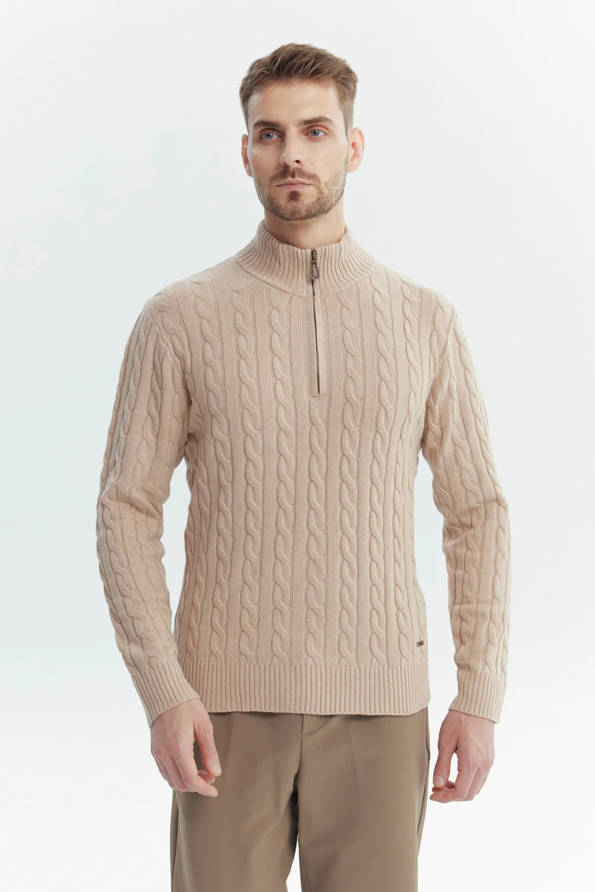 Sweater Hombre Slim Beige