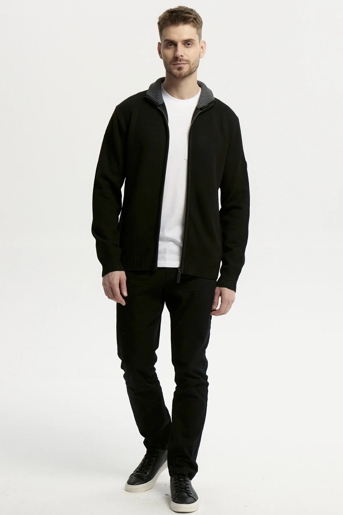 Sweater Hombre Slim Negro - Image 4
