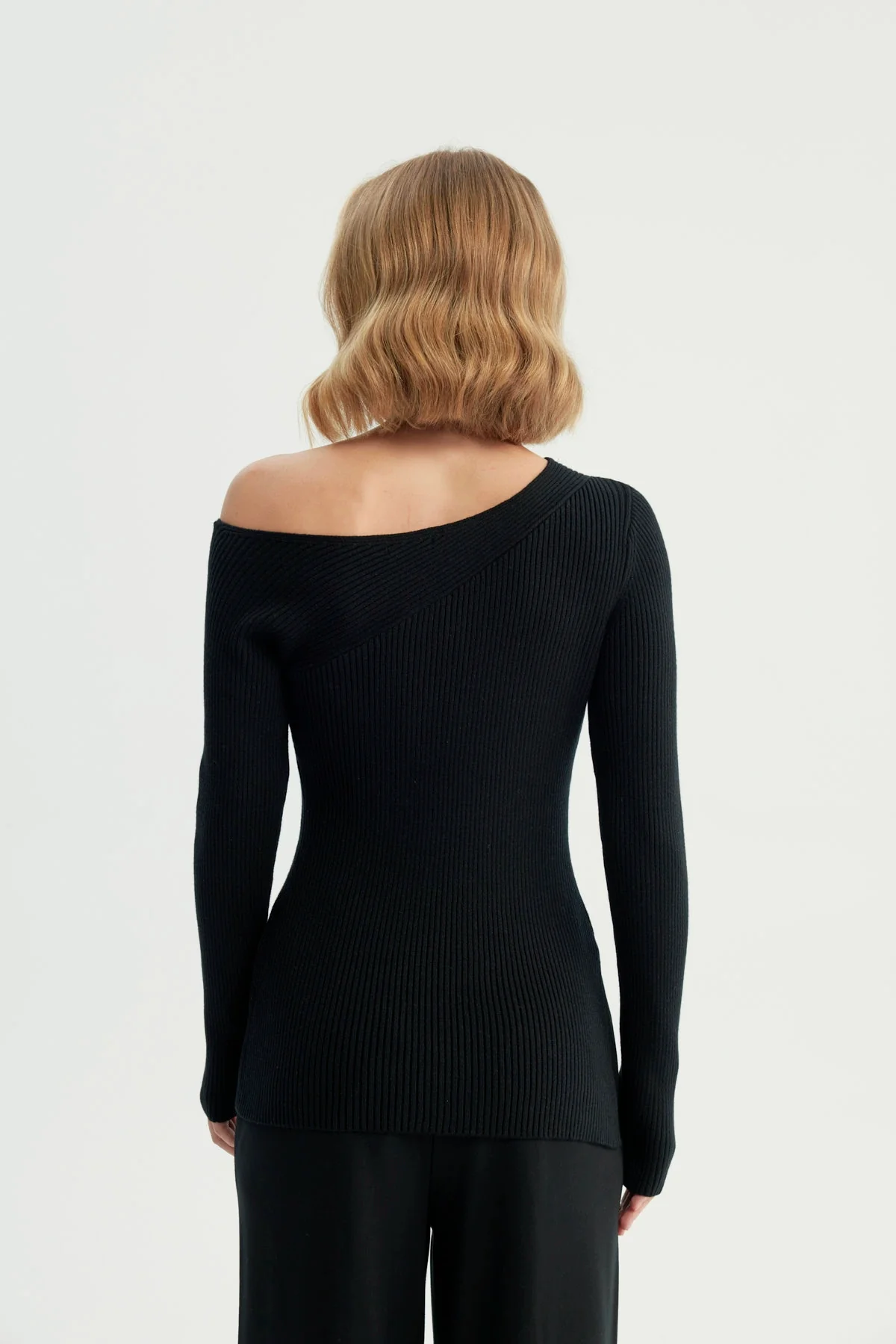 Sweater Mujer Bloques Negro - Image 3