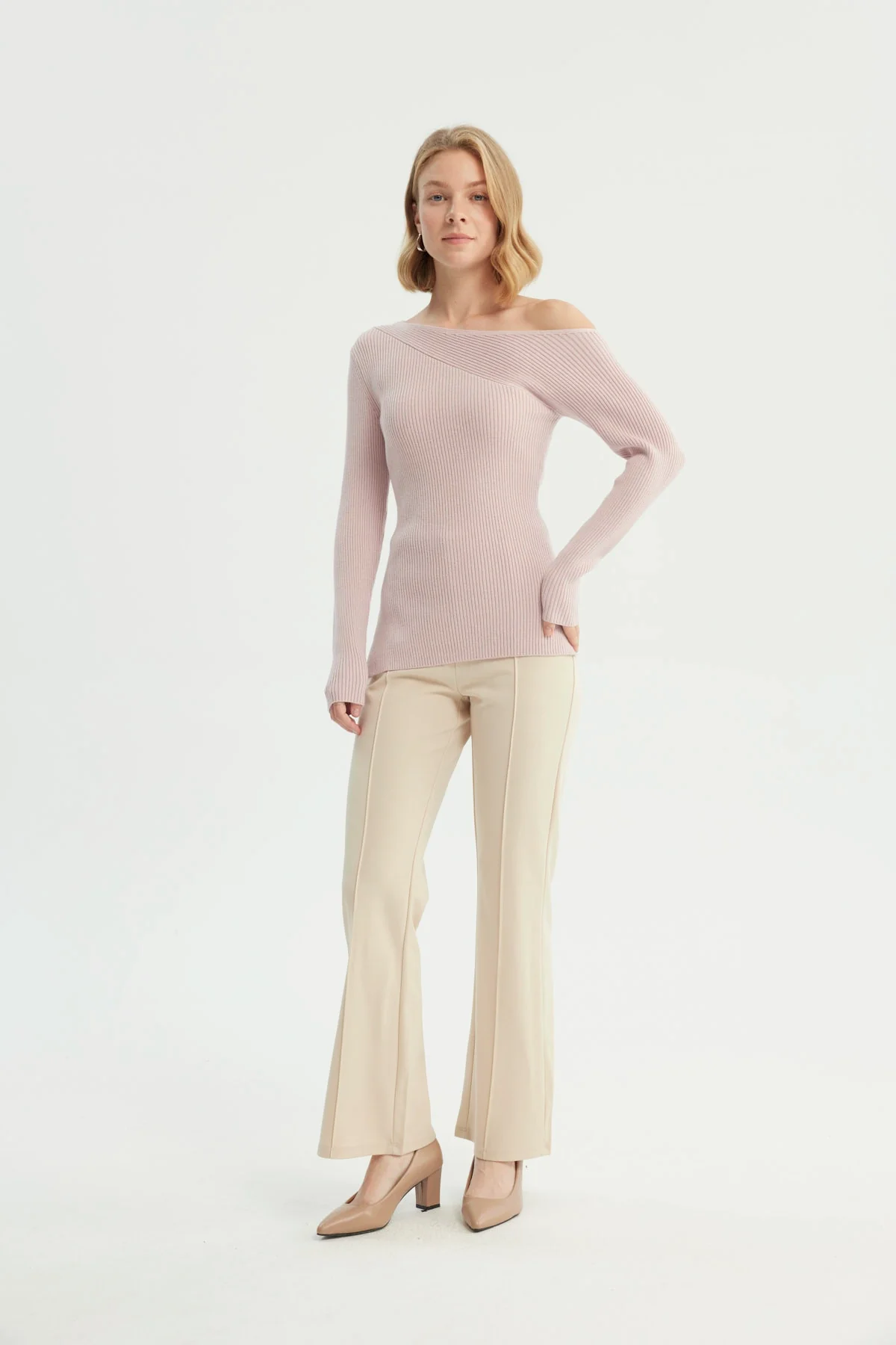 Sweater Mujer Bloques Rosado - Image 4