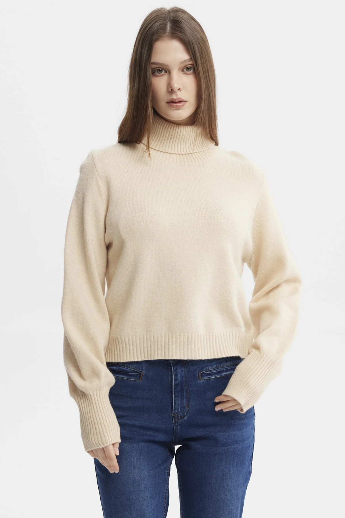 Sweater Mujer Chenille Beige