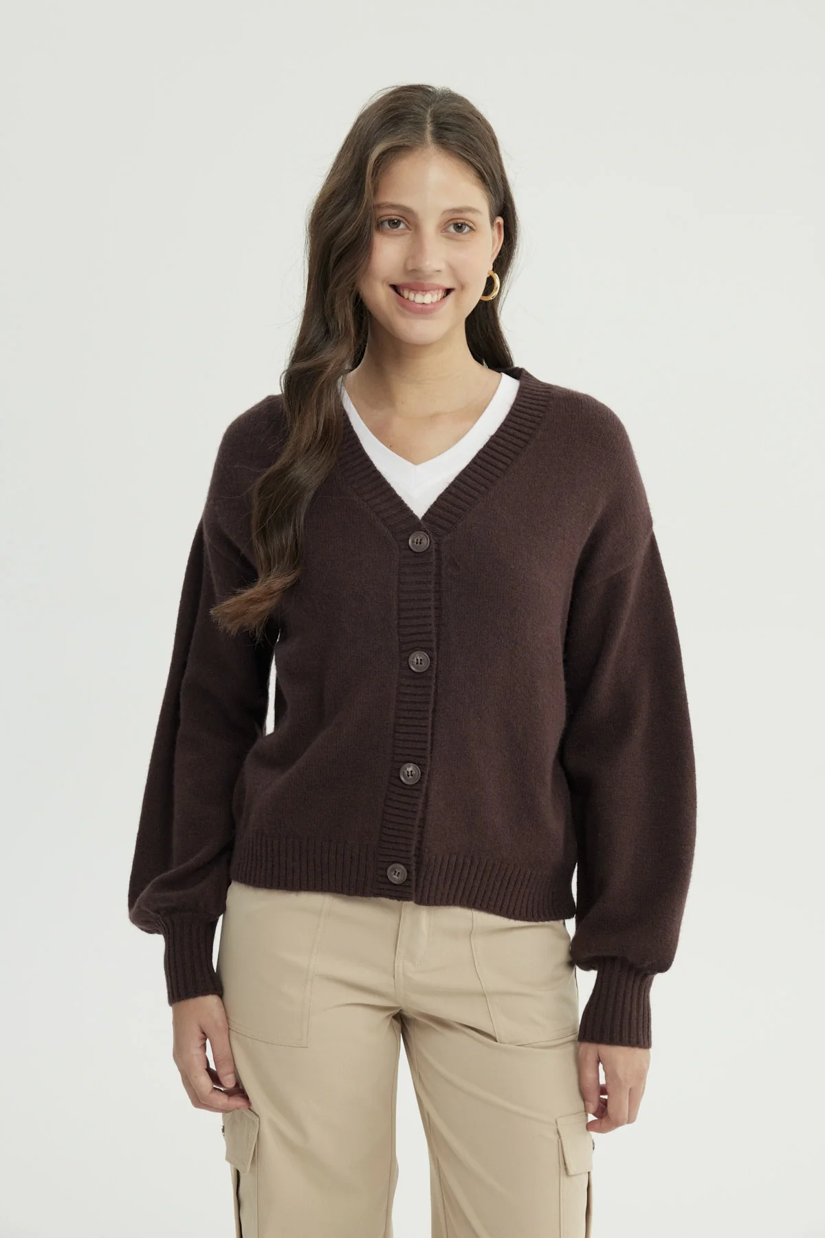 Sweater Mujer Clásico Café