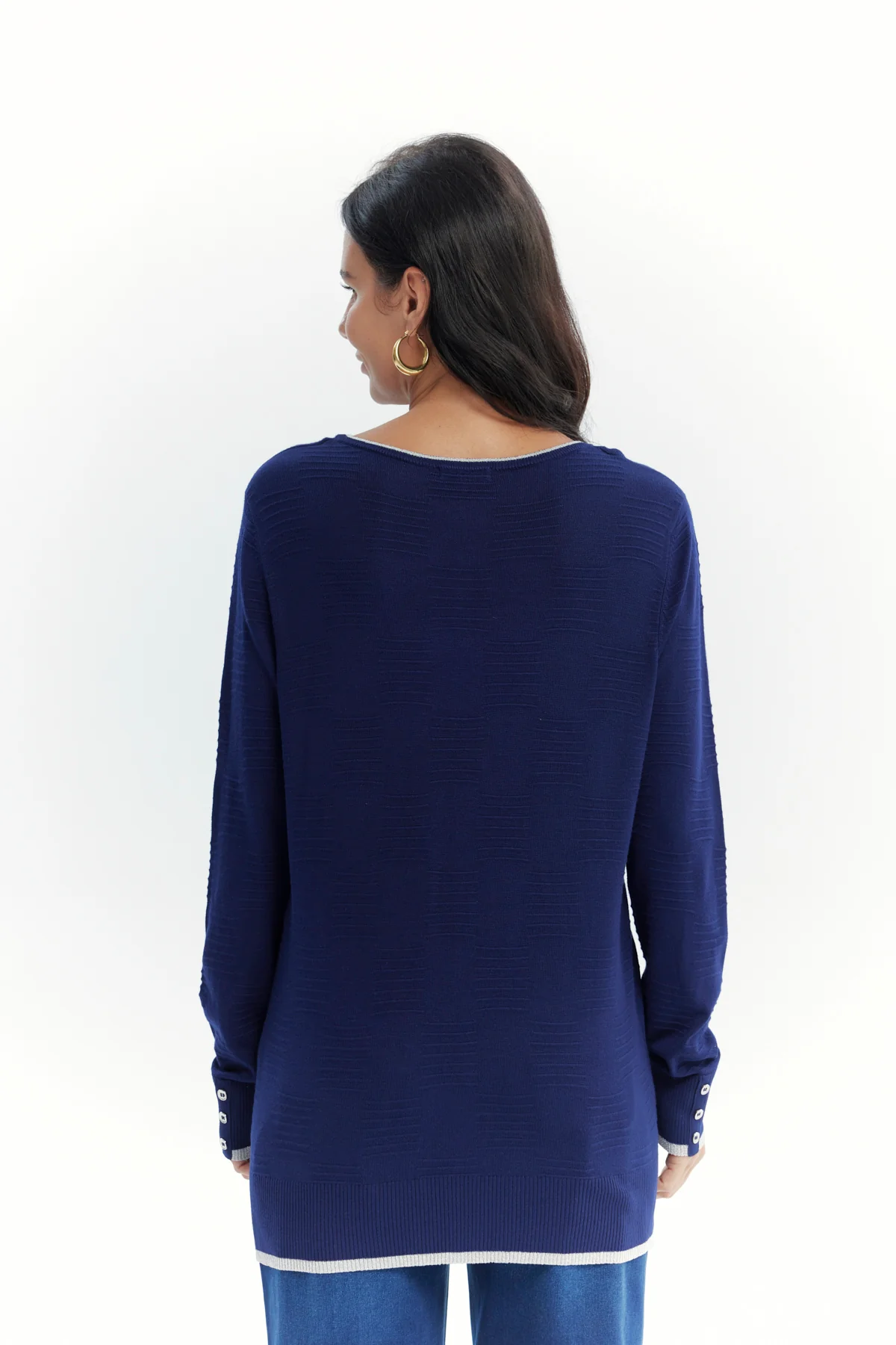 Sweater Mujer Classic Azul - Image 3