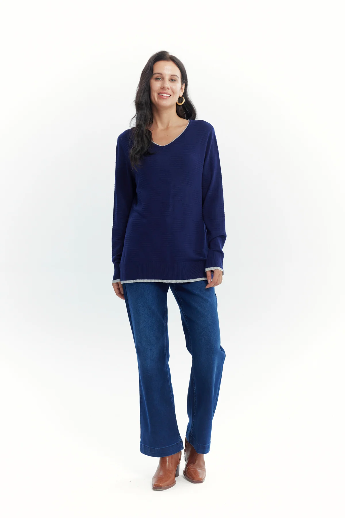 Sweater Mujer Classic Azul - Image 4