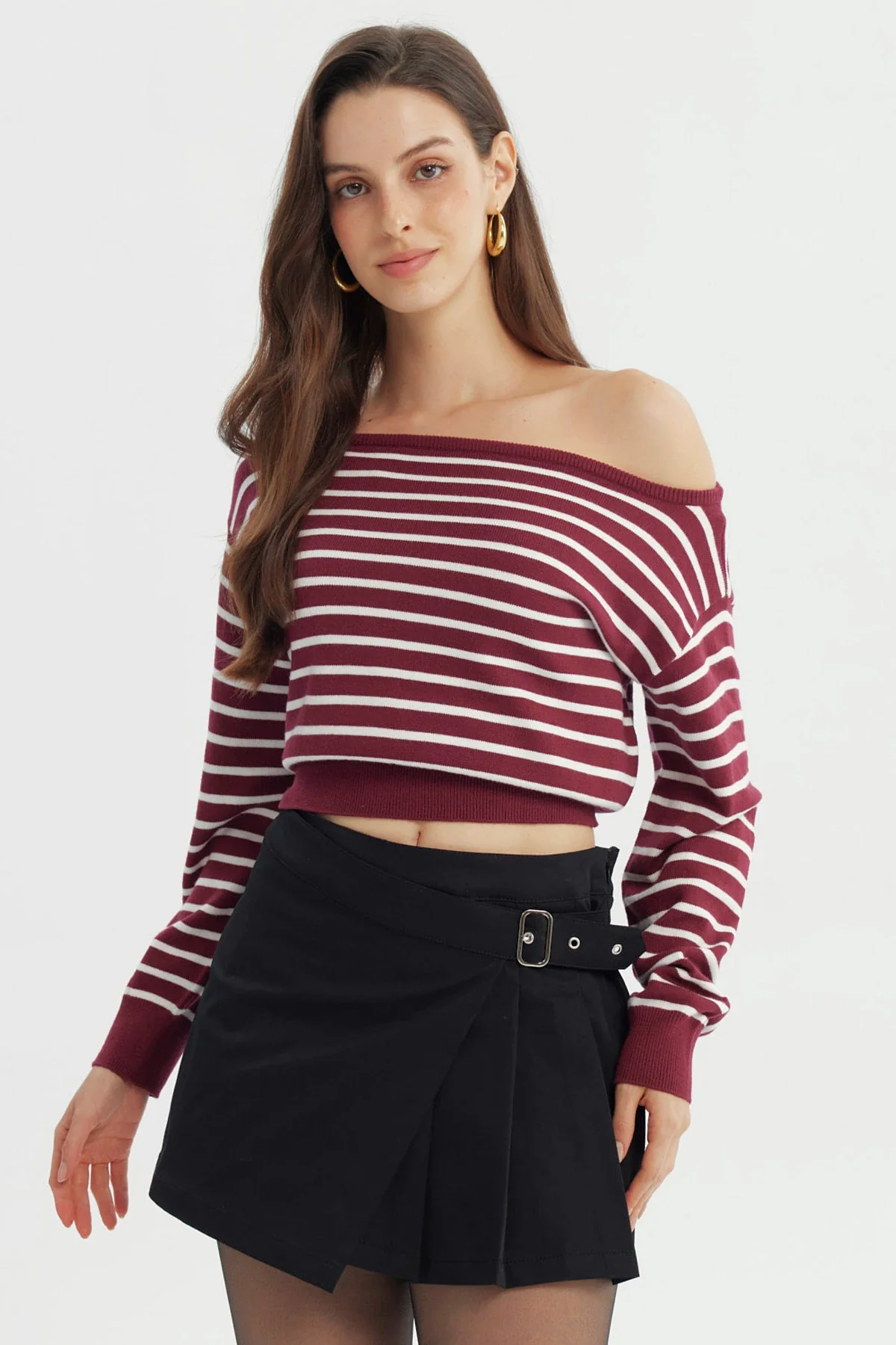 Sweater Mujer Classic Burdeo