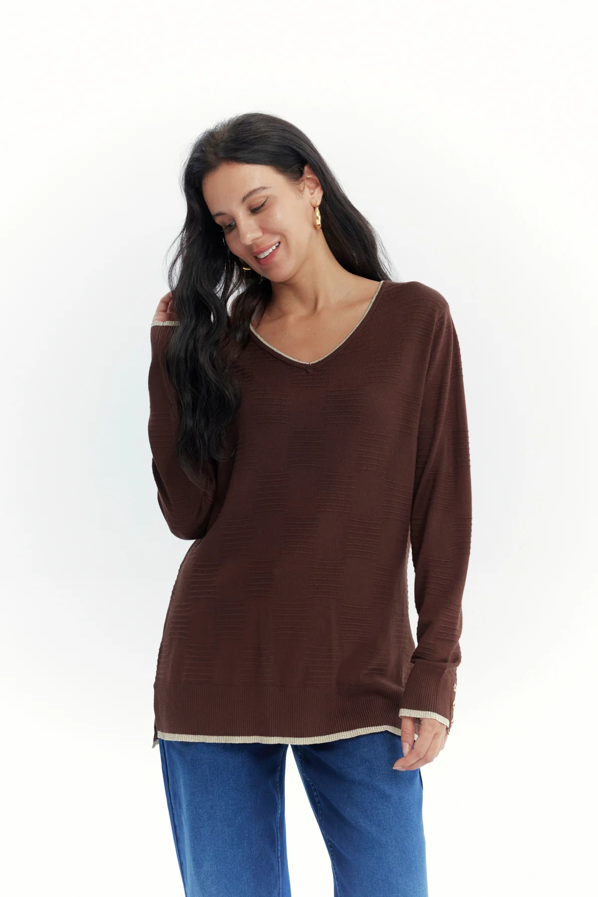 Sweater Mujer Classic Café