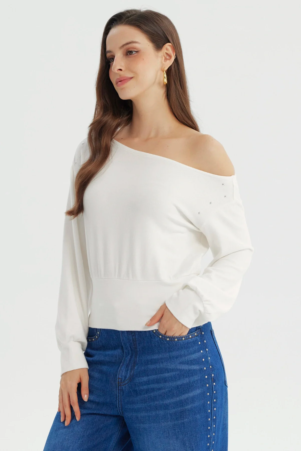 Sweater Mujer Classic Crudo - Image 2