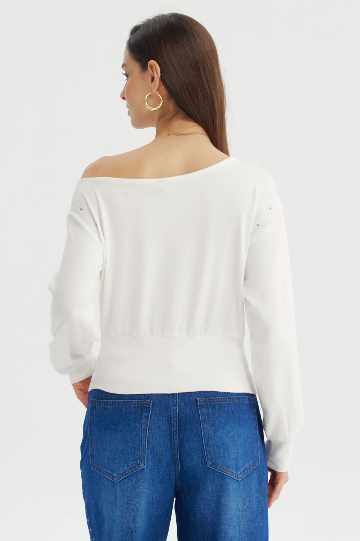Sweater Mujer Classic Crudo - Image 3