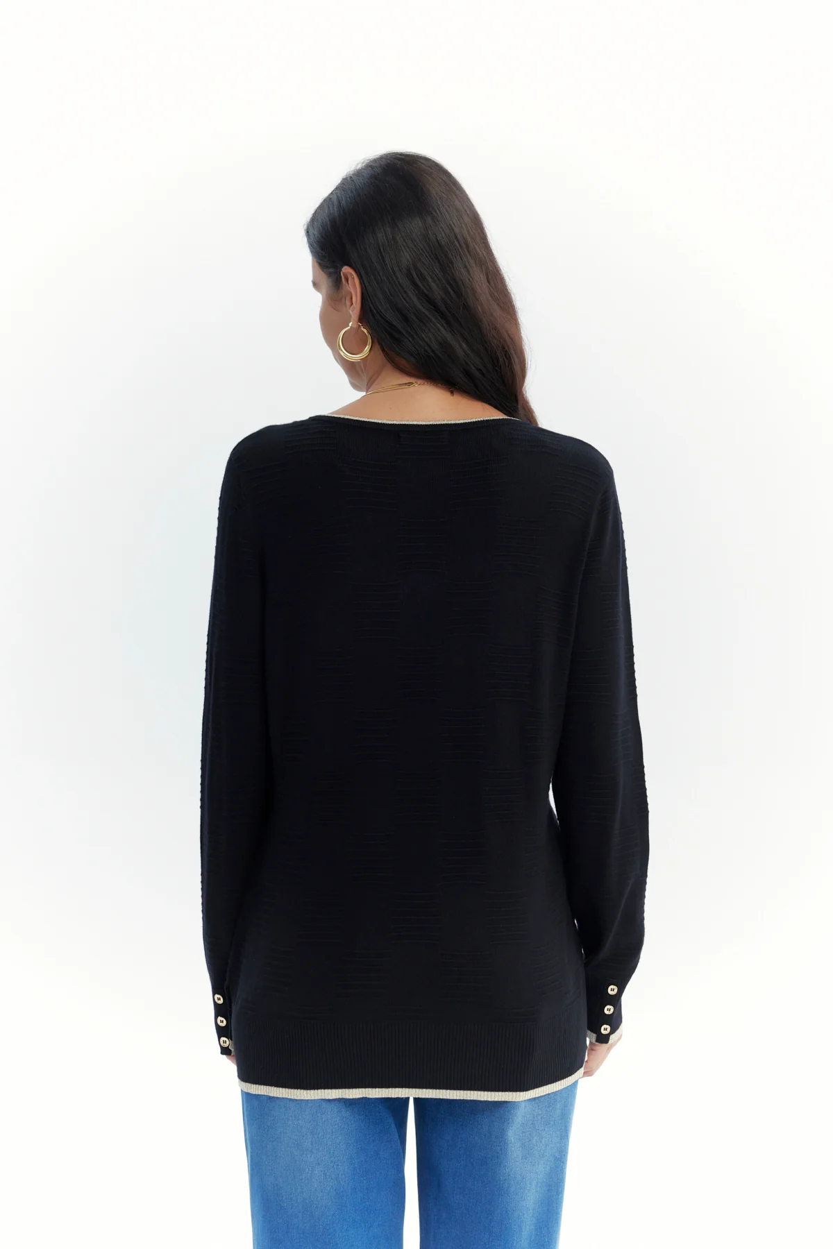Sweater Mujer Classic Negro - Image 3