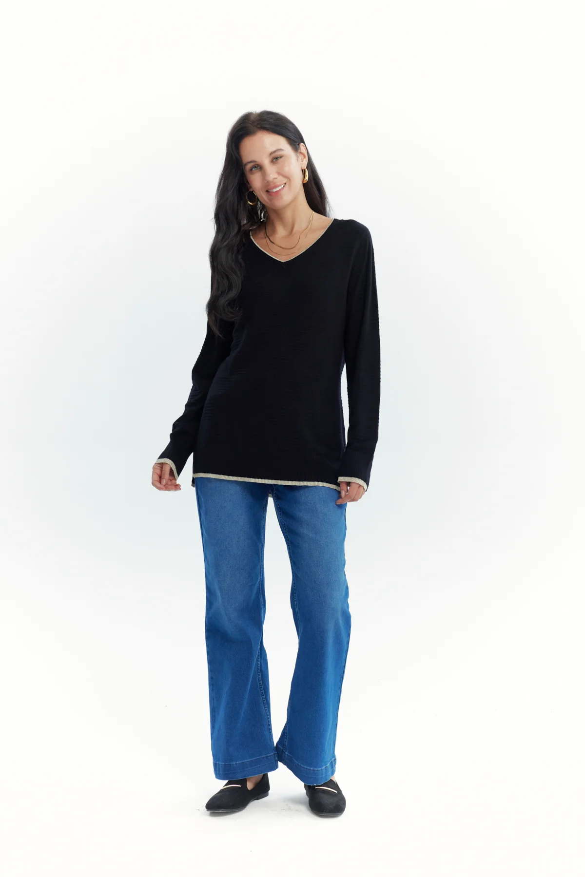 Sweater Mujer Classic Negro - Image 4
