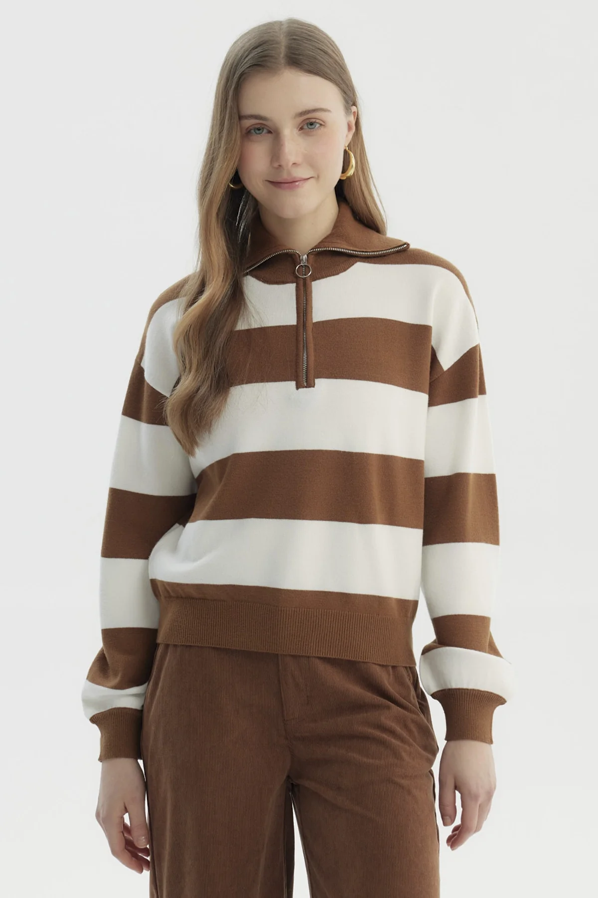 Sweater Mujer Juvenil Camel Oscuro