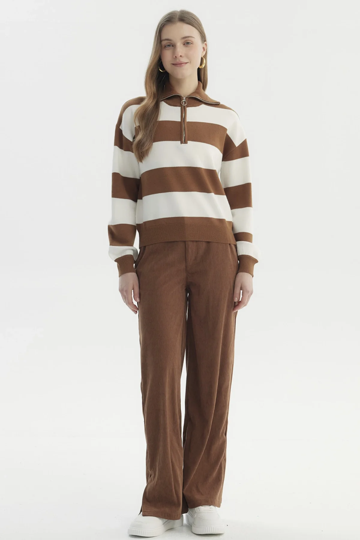 Sweater Mujer Juvenil Camel Oscuro - Image 4