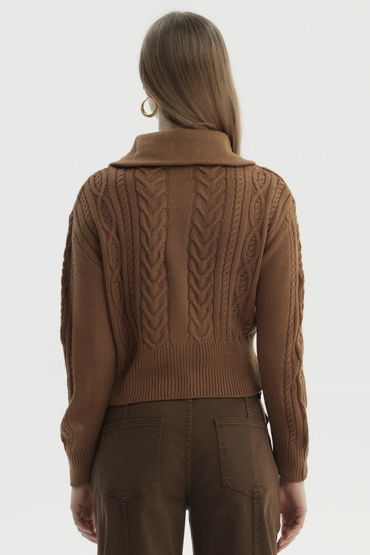 Sweater Mujer Juvenil Camel Oscuro - Image 3