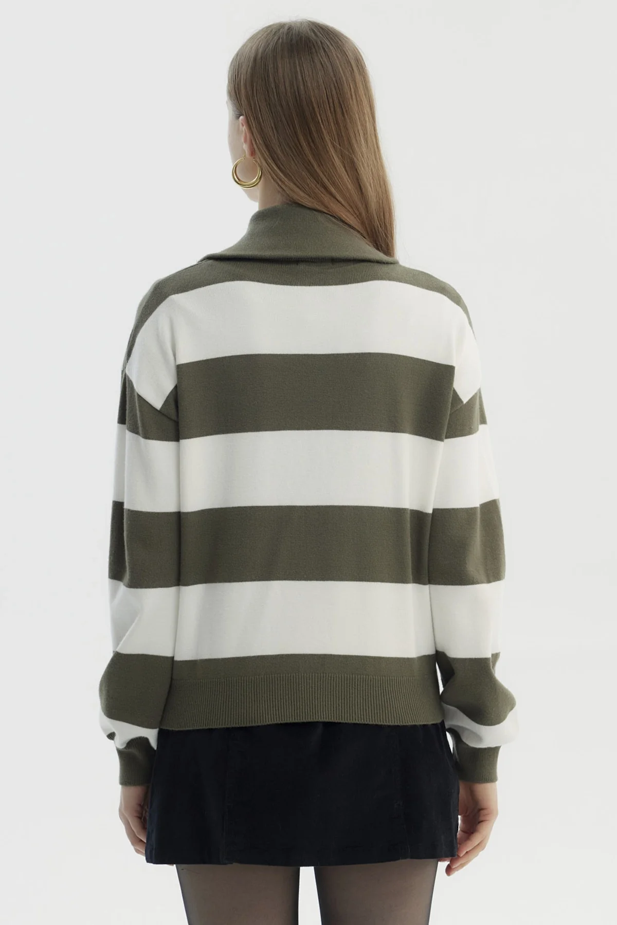 Sweater Mujer Juvenil Verde Militar - Image 3