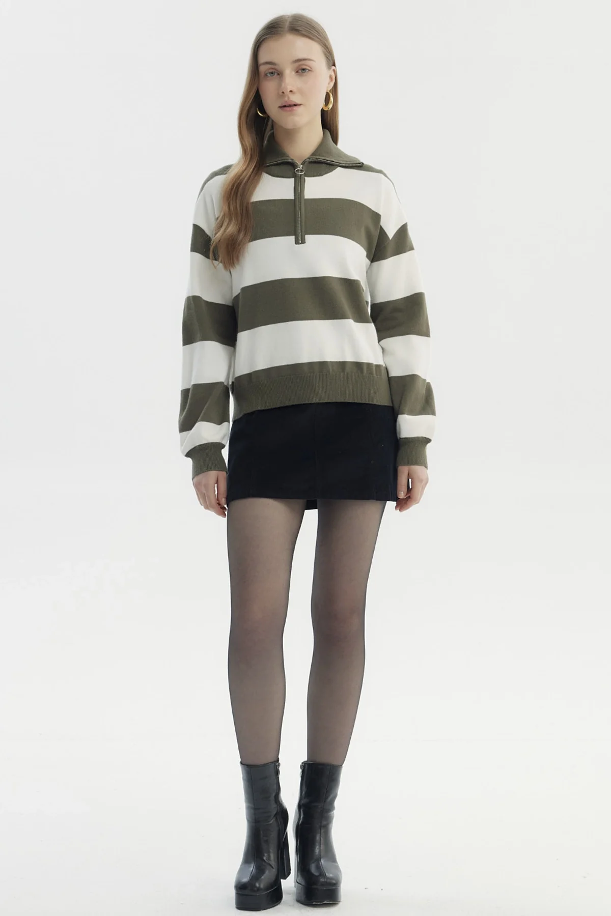 Sweater Mujer Juvenil Verde Militar - Image 4