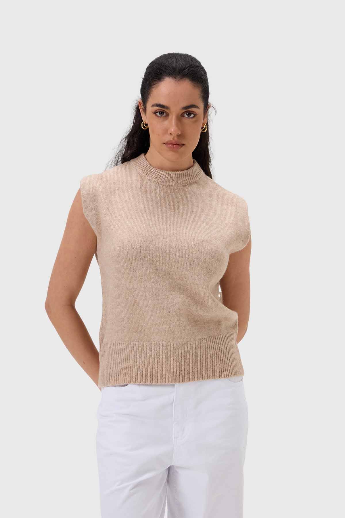 Sweater Mujer Beige