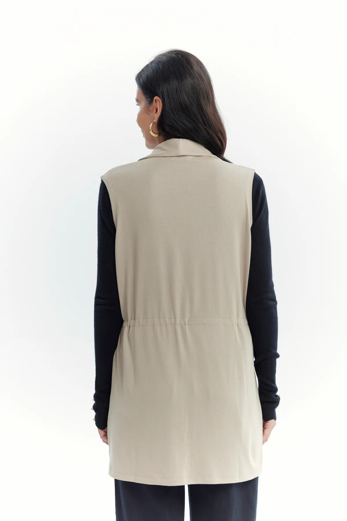 Sweater Mujer Regular Beige Oscuro - Image 3