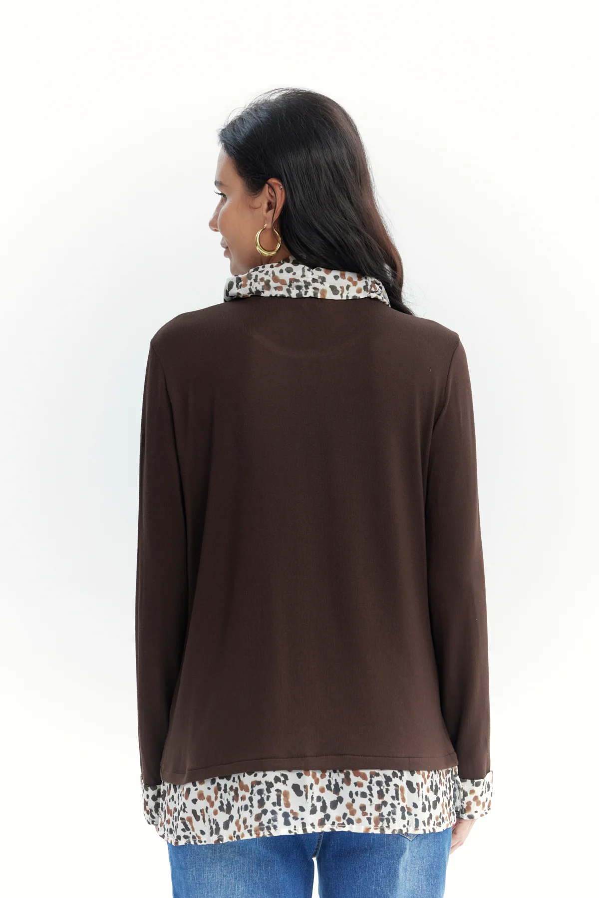 Sweater Mujer Regular Chocolate - Image 3