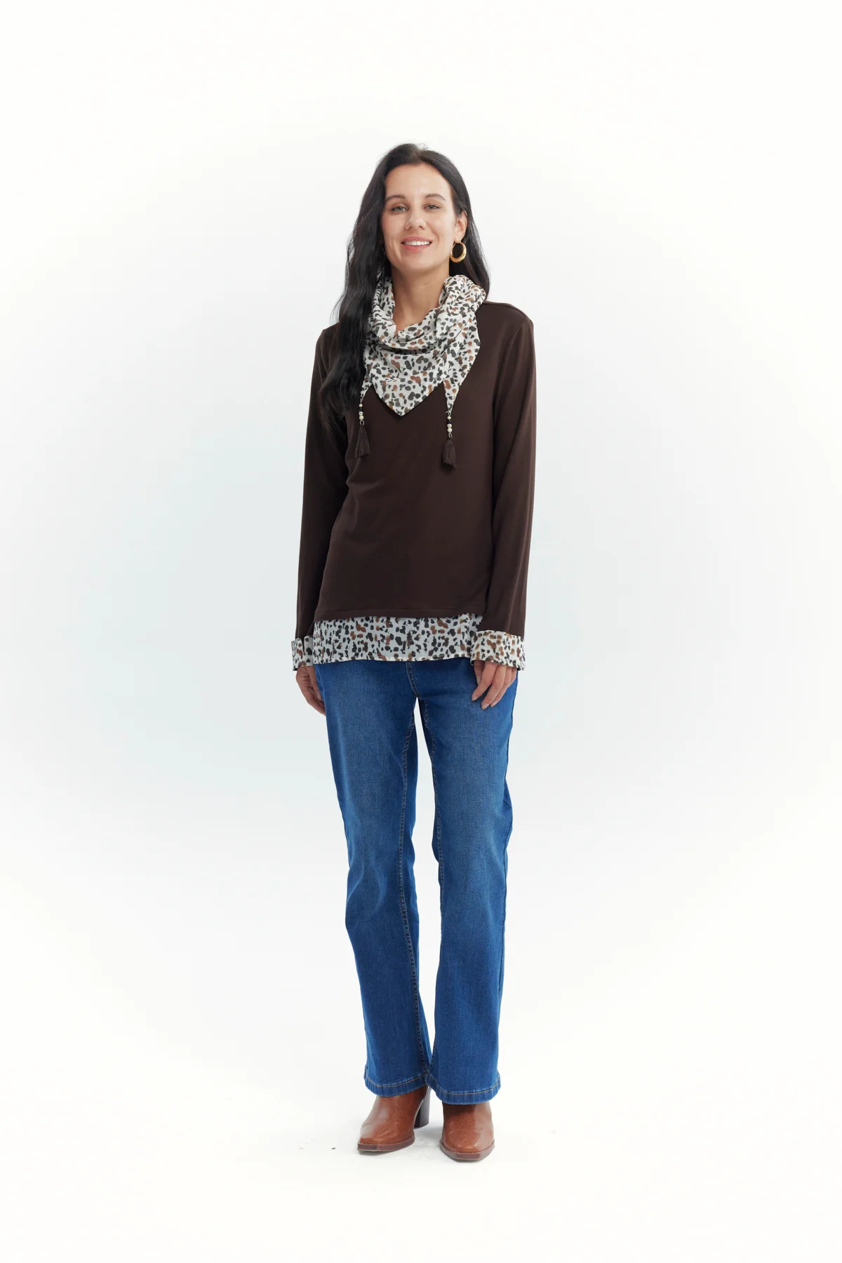 Sweater Mujer Regular Chocolate - Image 4