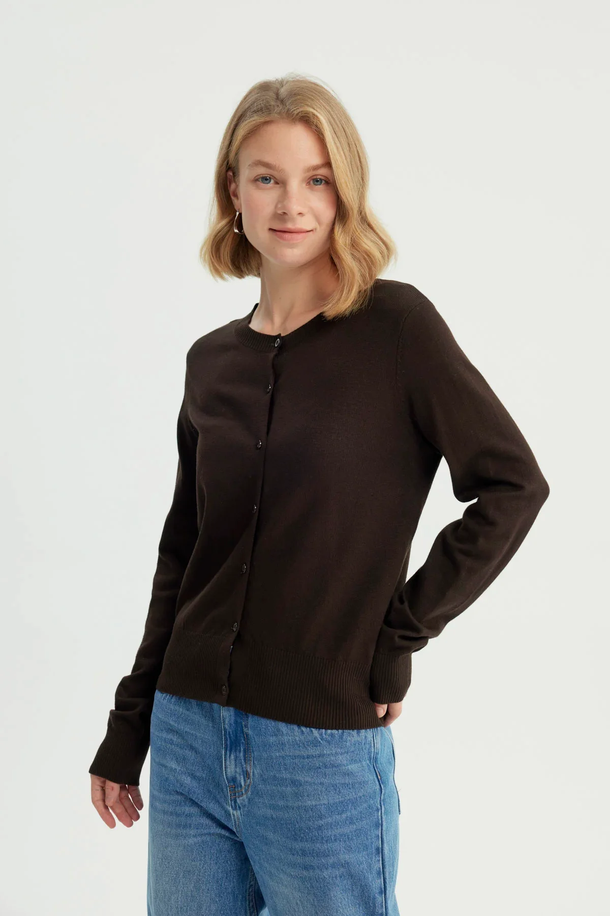 Sweater Mujer Regular Chocolate - Image 2