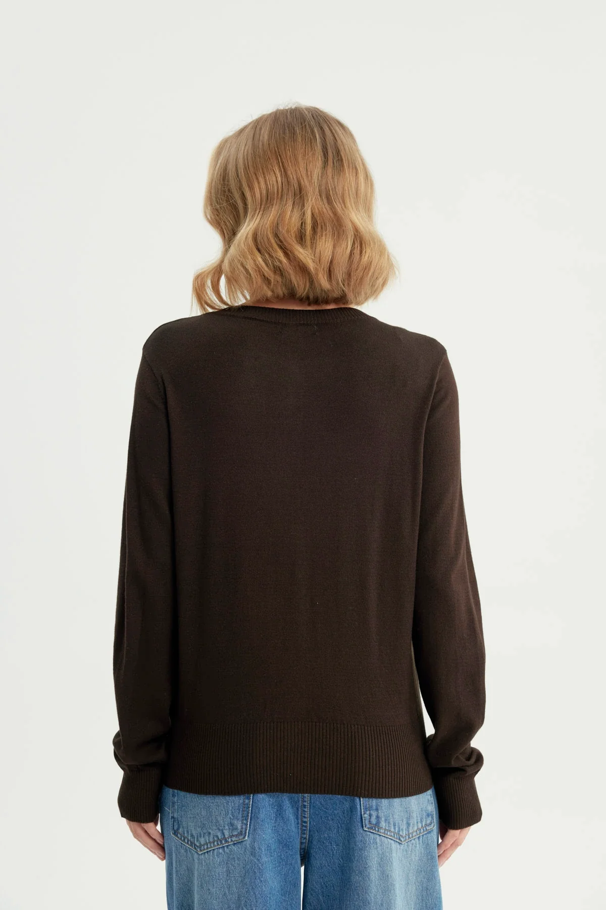 Sweater Mujer Regular Chocolate - Image 3