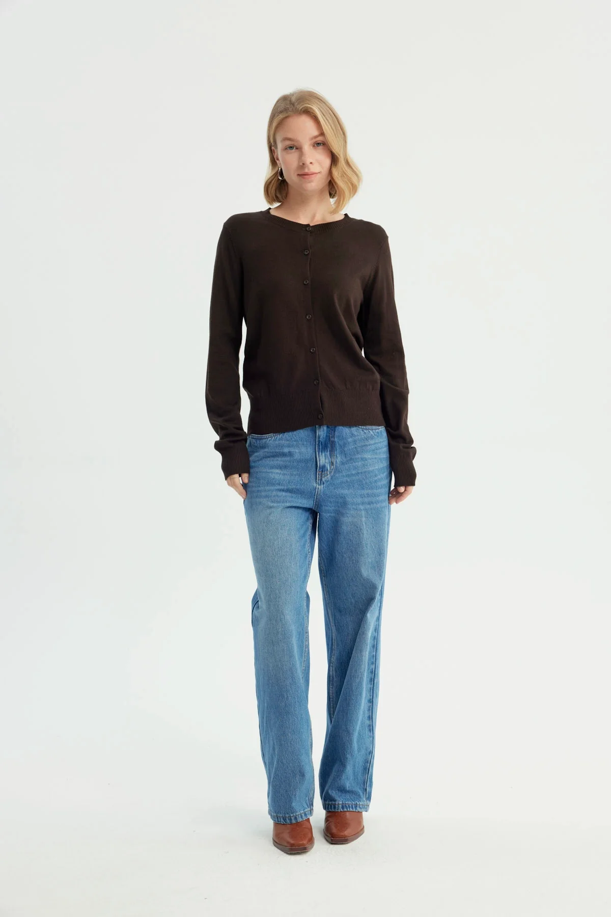 Sweater Mujer Regular Chocolate - Image 4