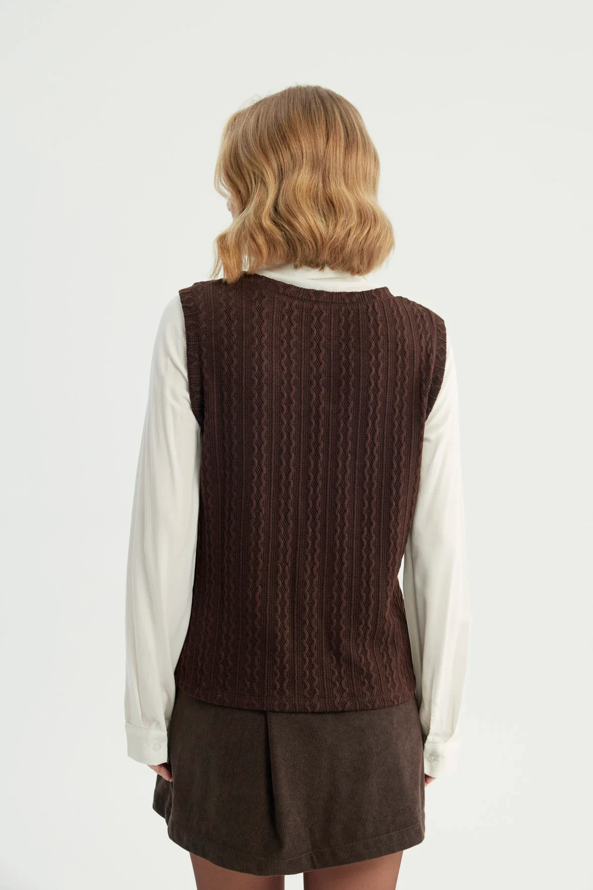 Sweater Mujer Regular Chocolate - Image 3