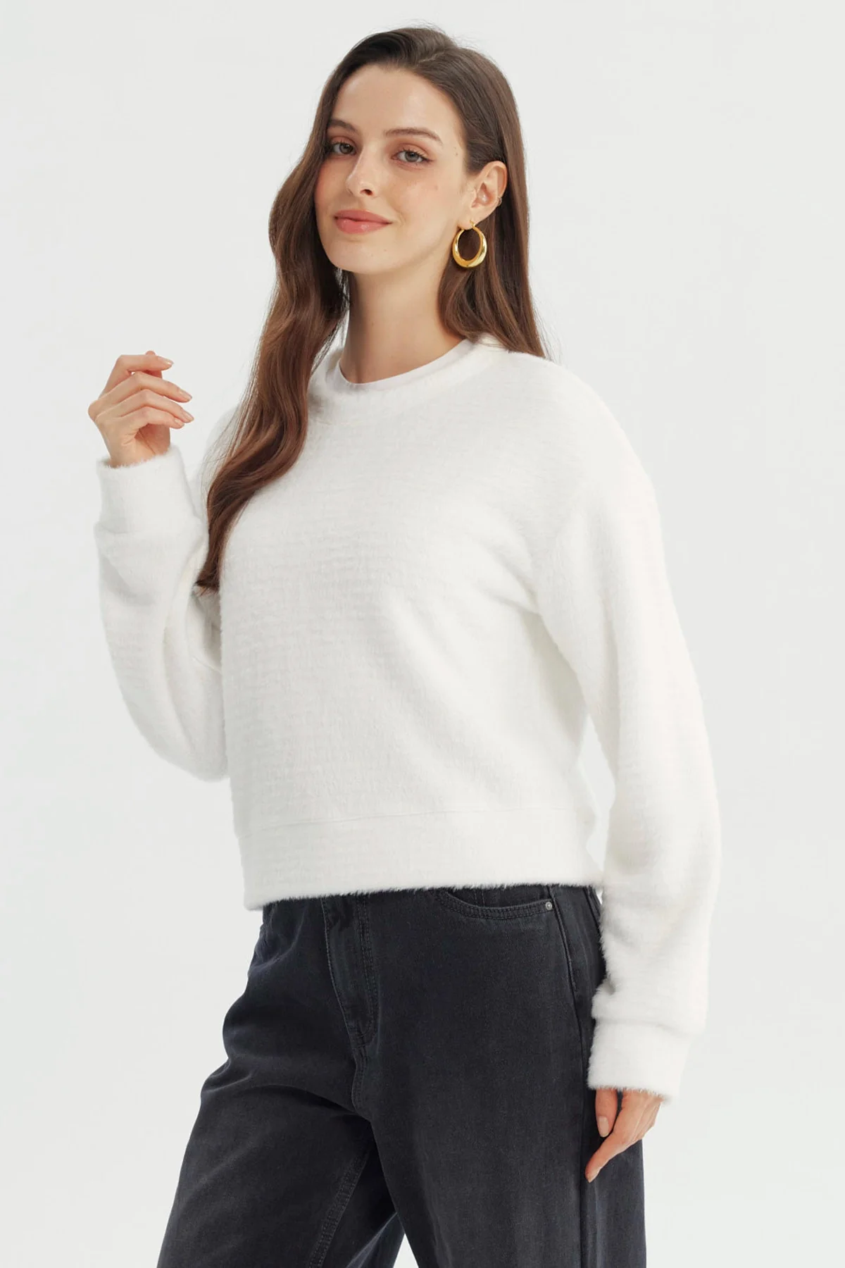 Sweater Mujer Regular Crudo - Image 2
