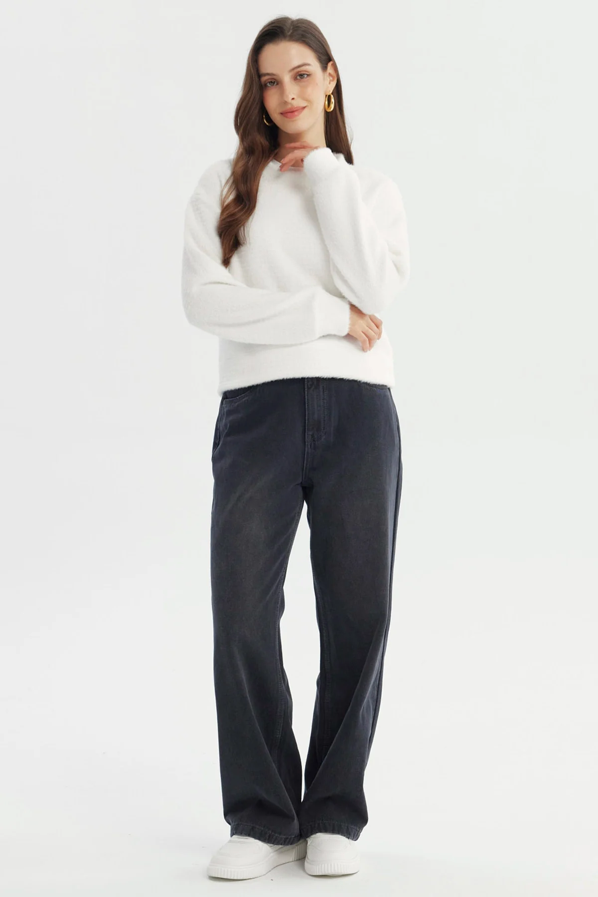 Sweater Mujer Regular Crudo - Image 4