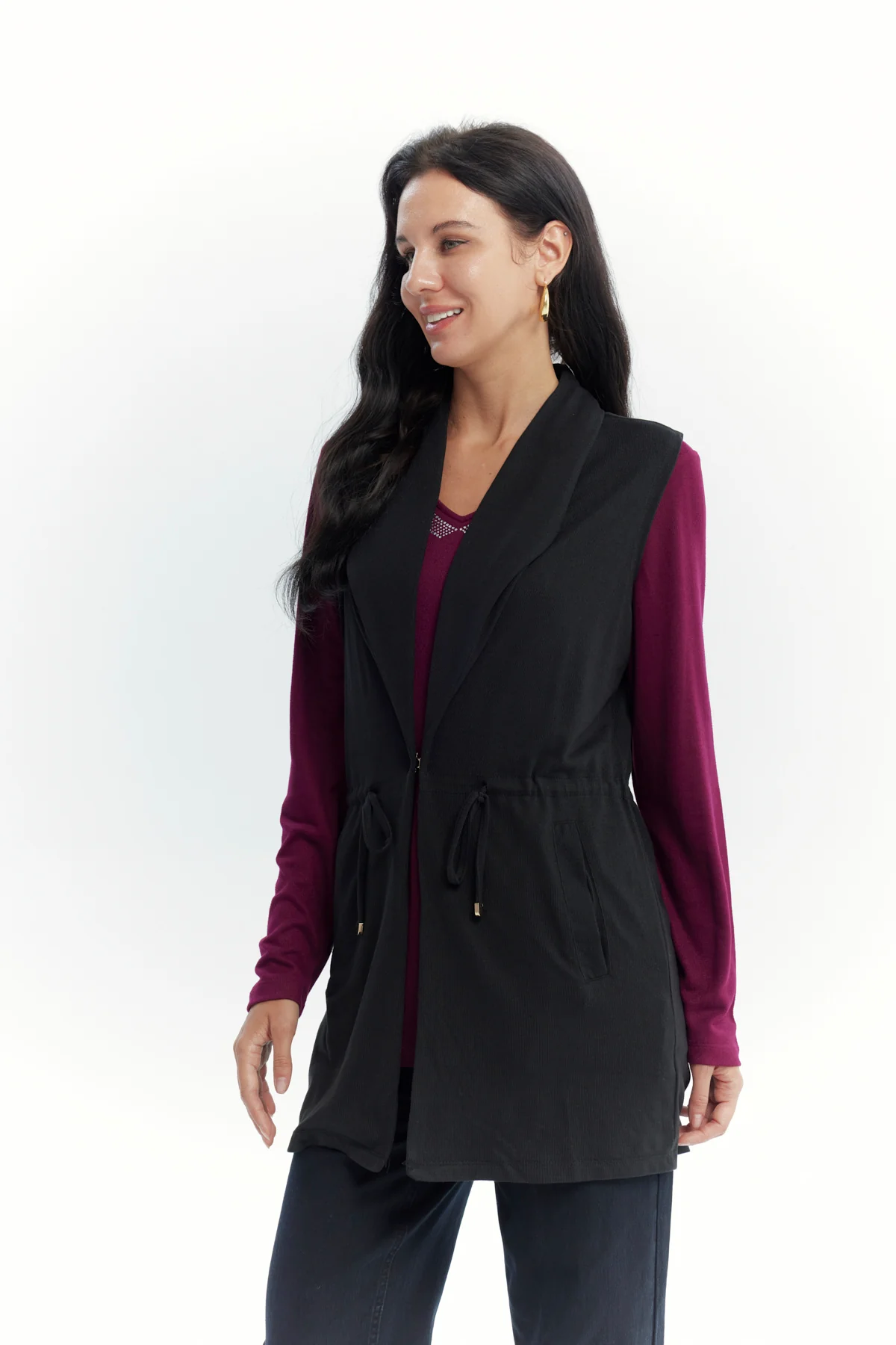 Sweater Mujer Regular Negro - Image 2