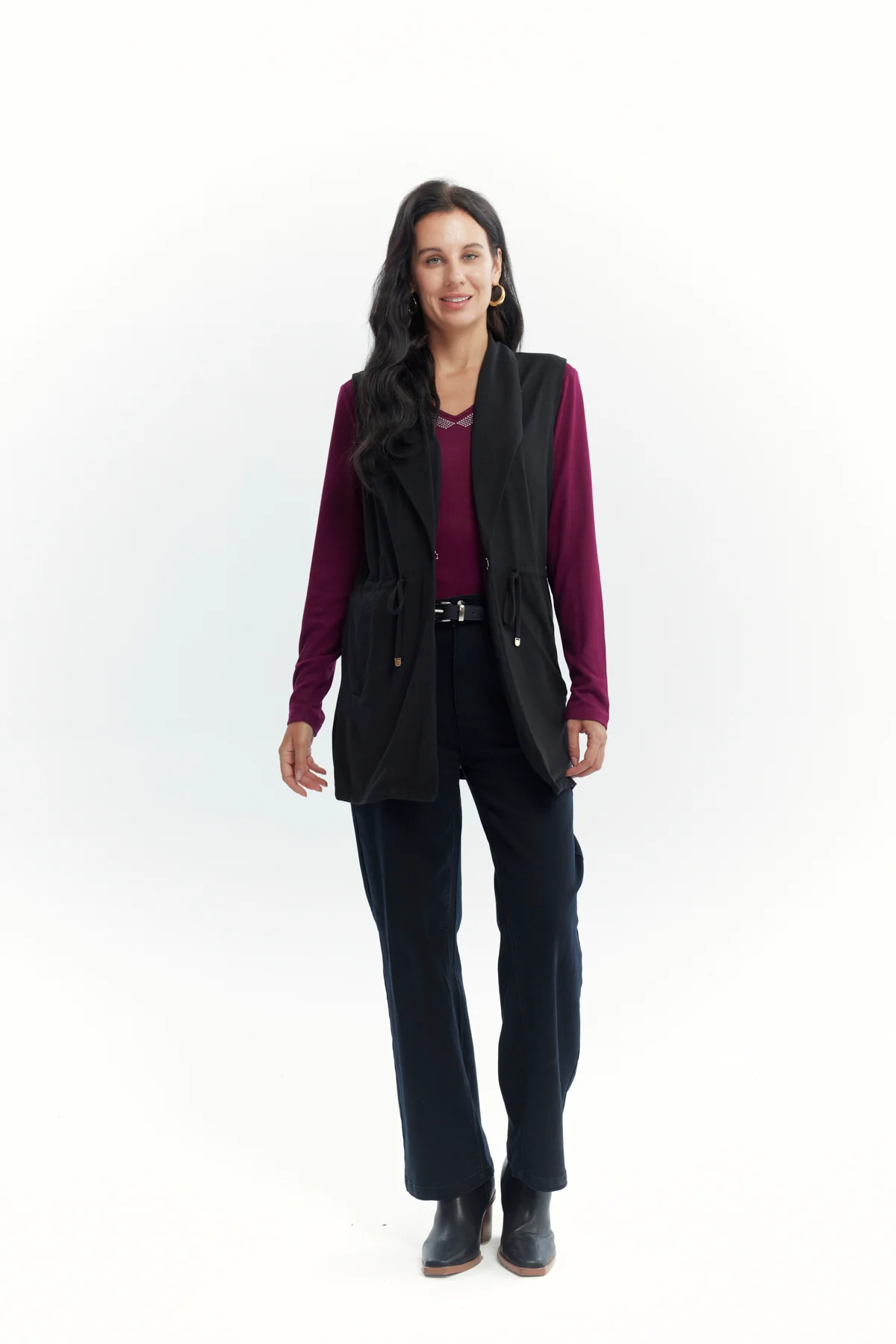 Sweater Mujer Regular Negro - Image 4