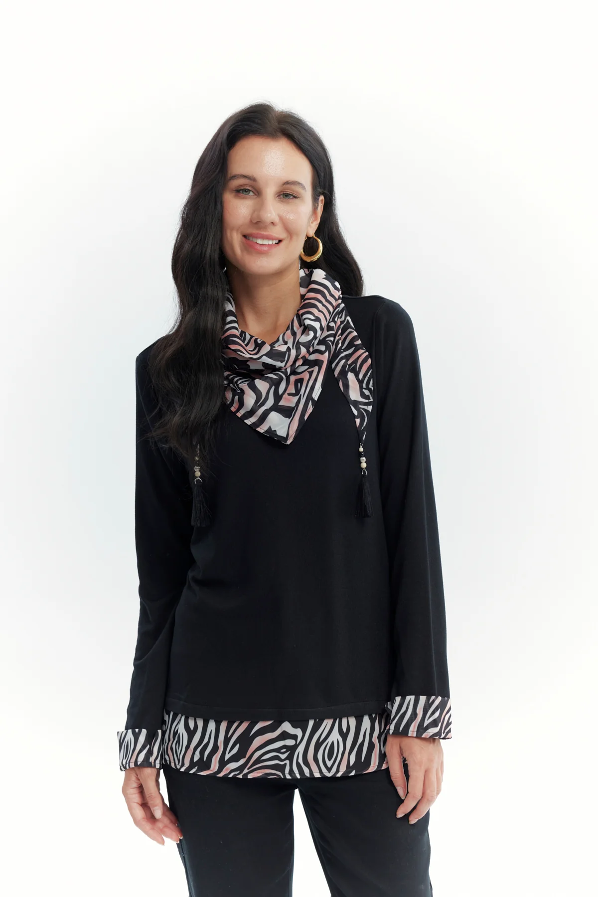 Sweater Mujer Regular Negro