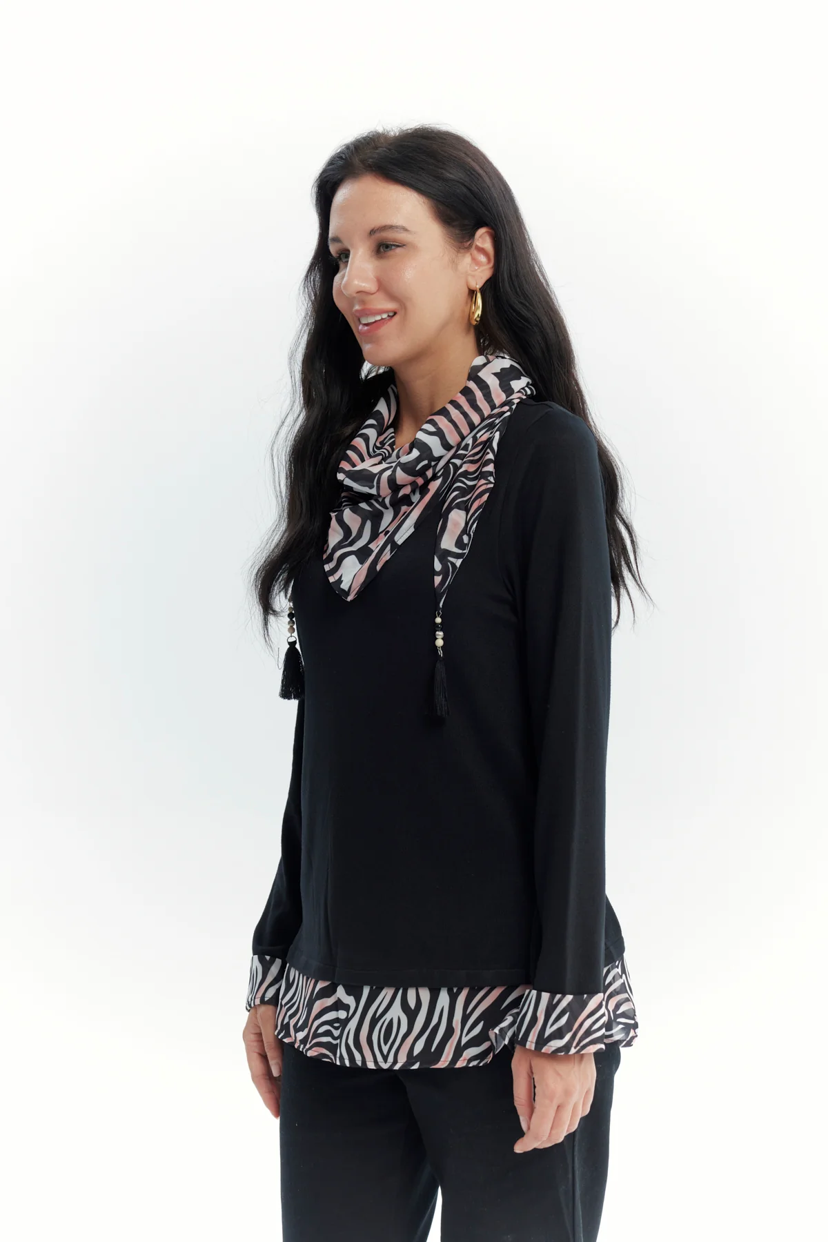 Sweater Mujer Regular Negro - Image 2