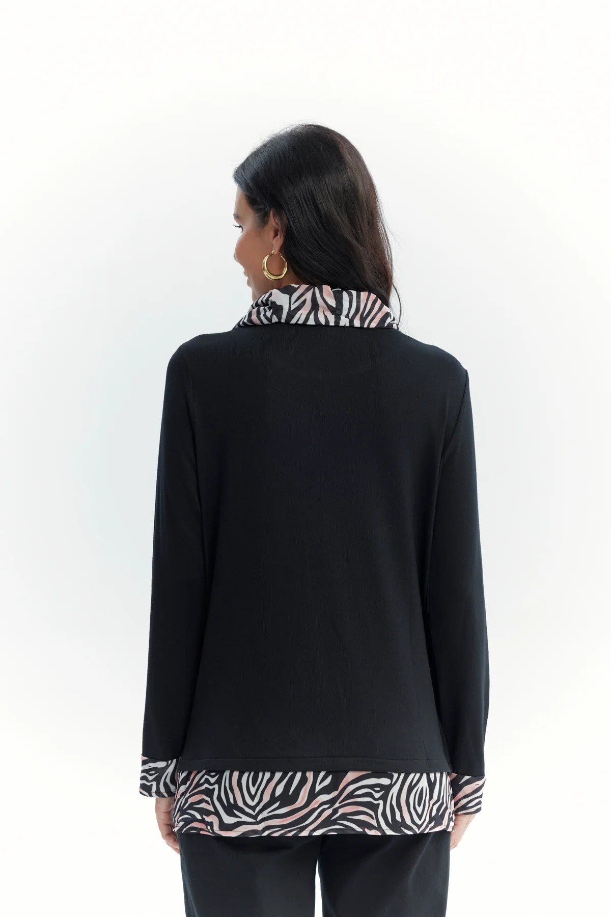 Sweater Mujer Regular Negro - Image 3