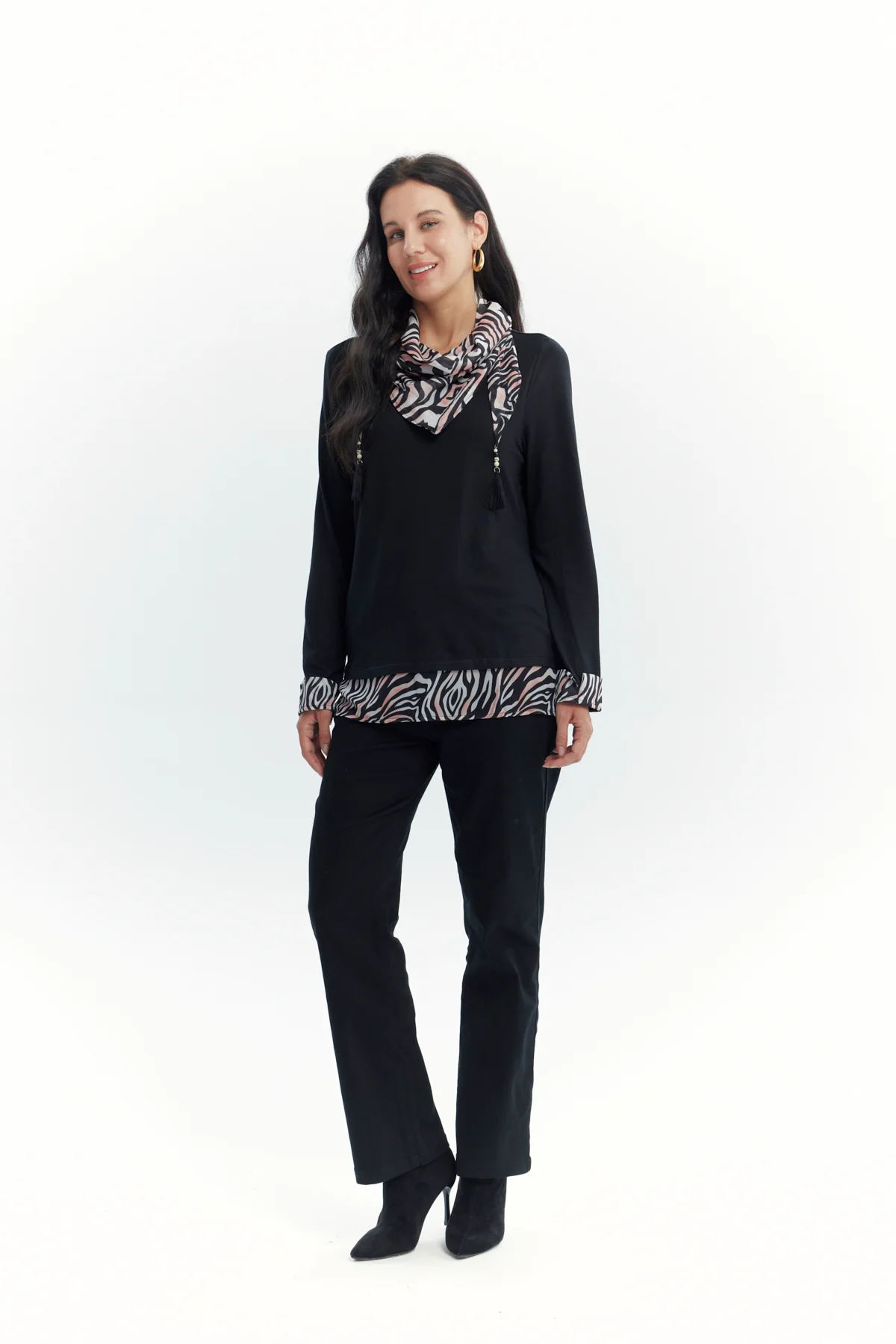 Sweater Mujer Regular Negro - Image 4