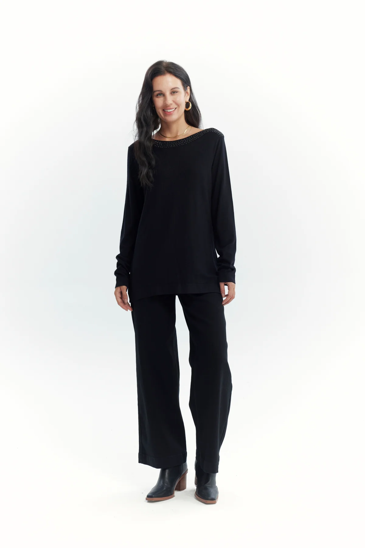 Sweater Mujer Regular Negro - Image 4