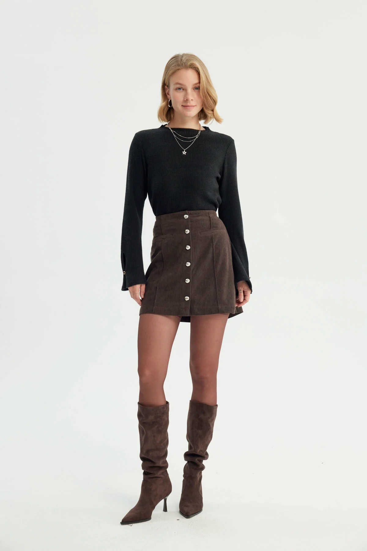 Sweater Mujer Regular Negro - Image 4