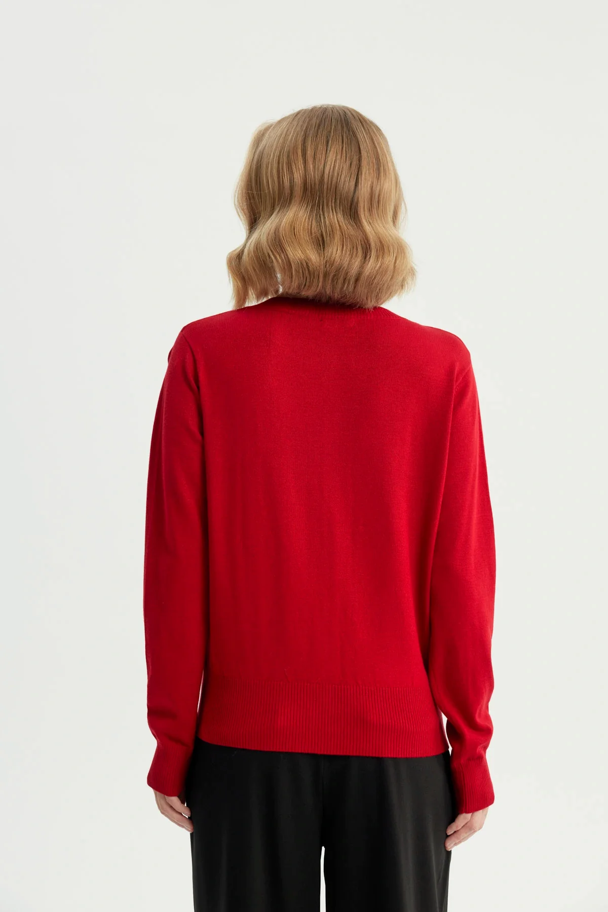 Sweater Mujer Regular Rojo - Image 3