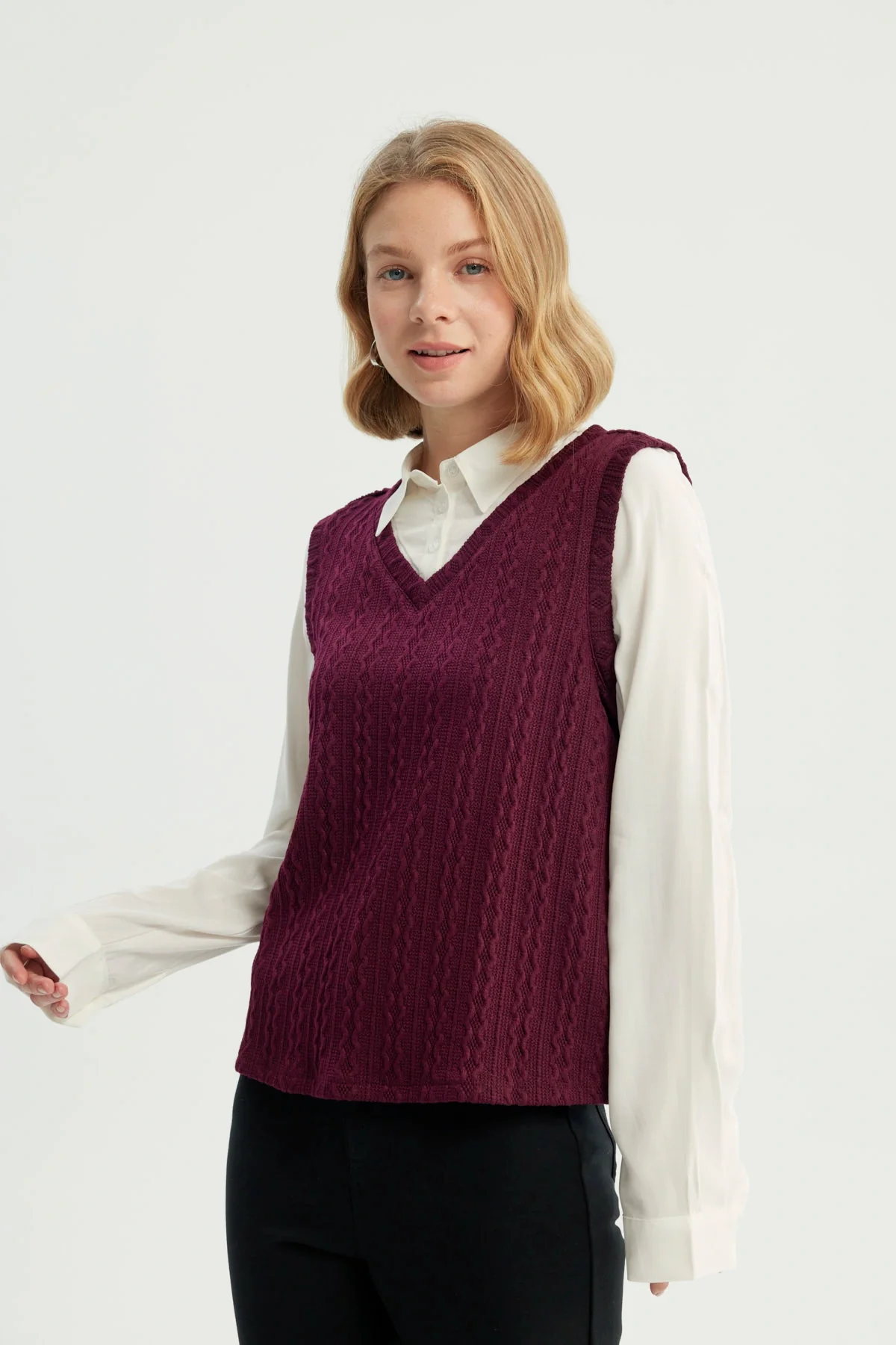 Sweater Mujer Regular Rojo - Image 2