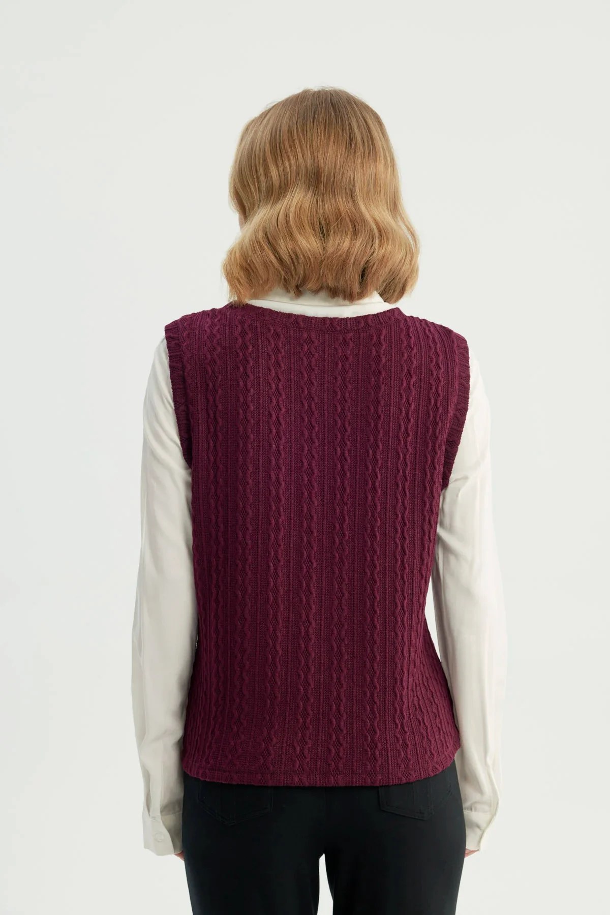 Sweater Mujer Regular Rojo - Image 3