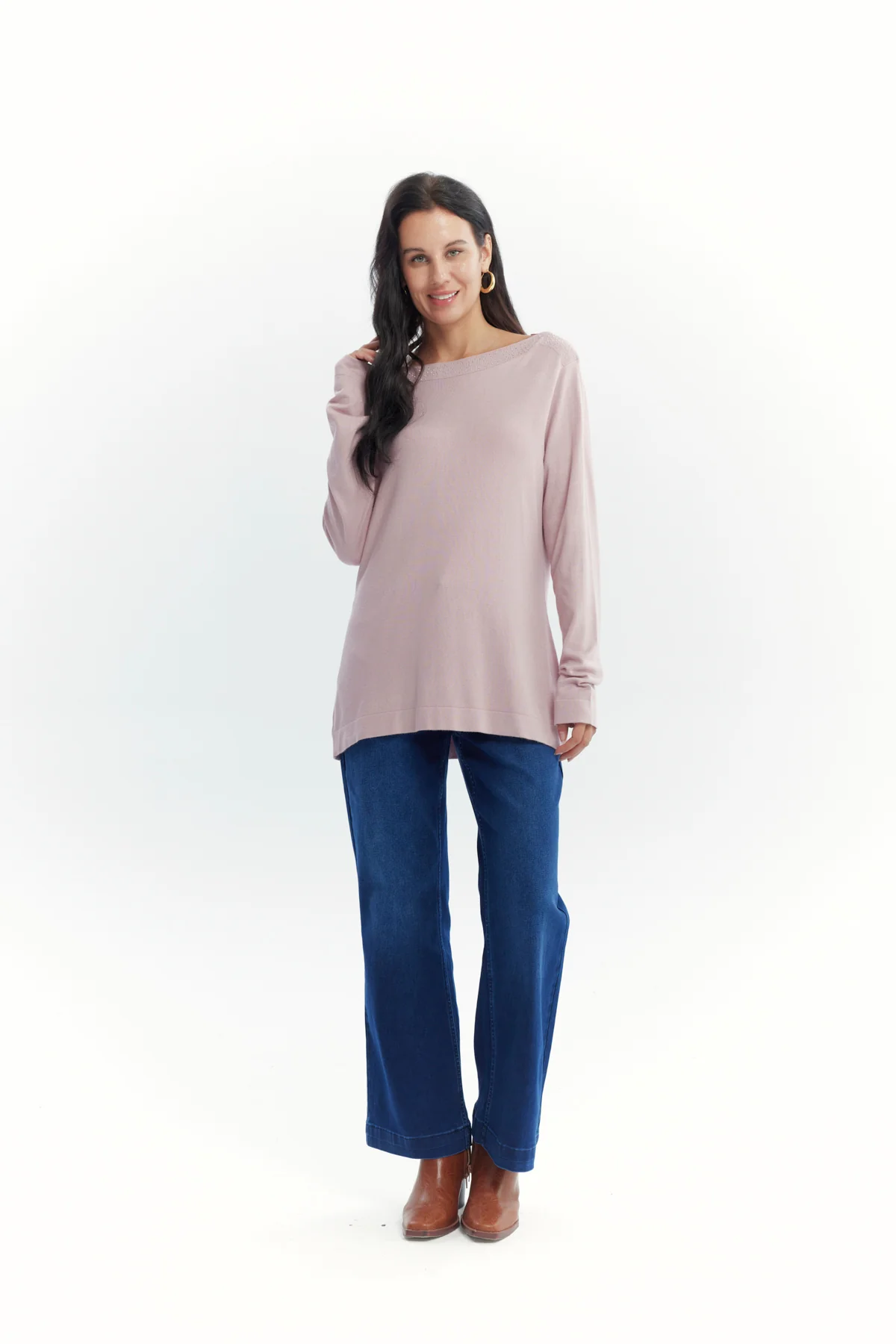 Sweater Mujer Regular Rosado - Image 4
