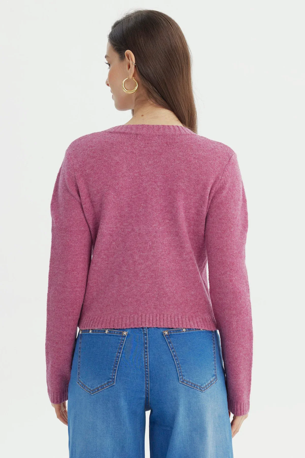 Sweater Mujer Regular Rosado - Image 3