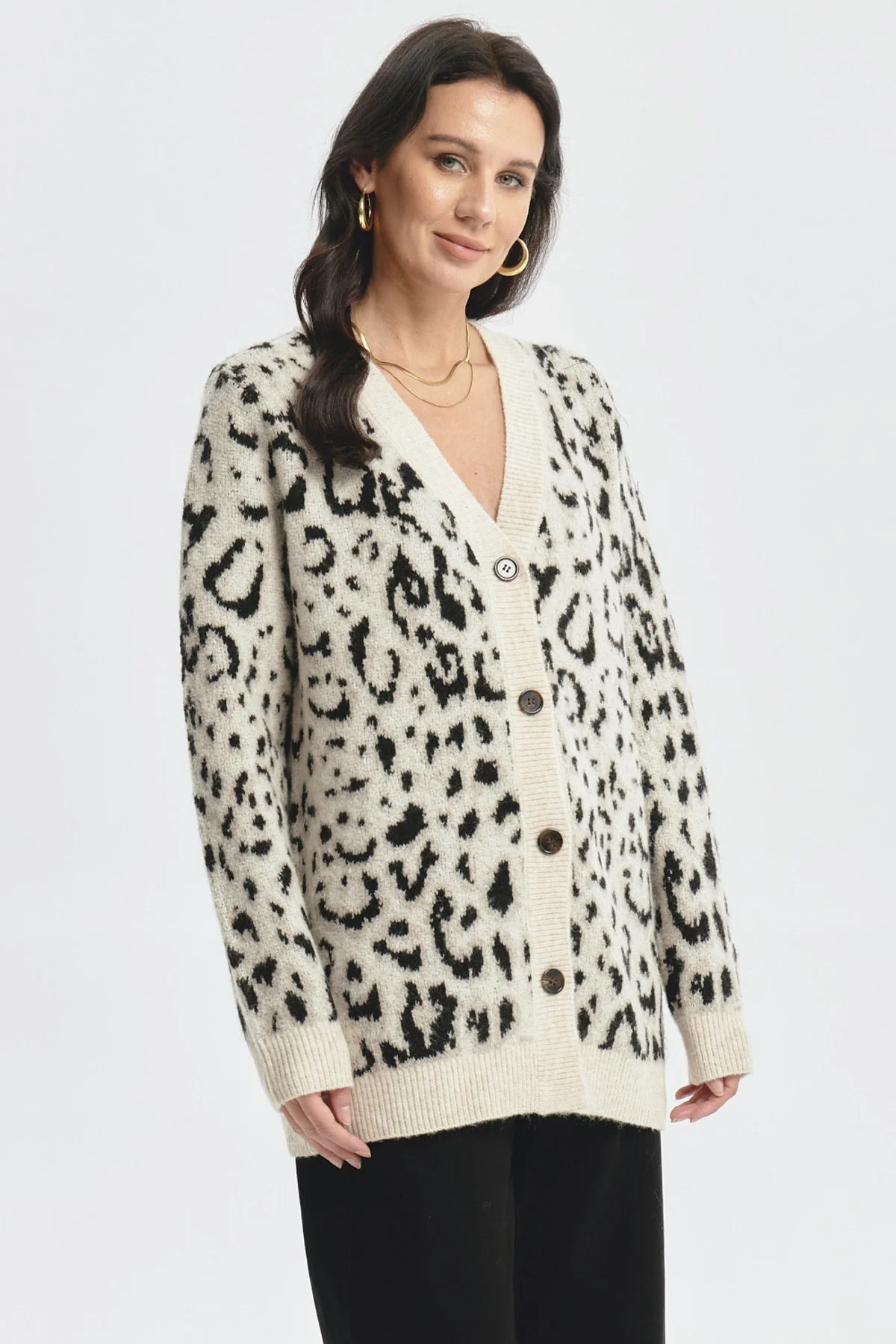 Sweater Mujer Slim Beige - Image 2