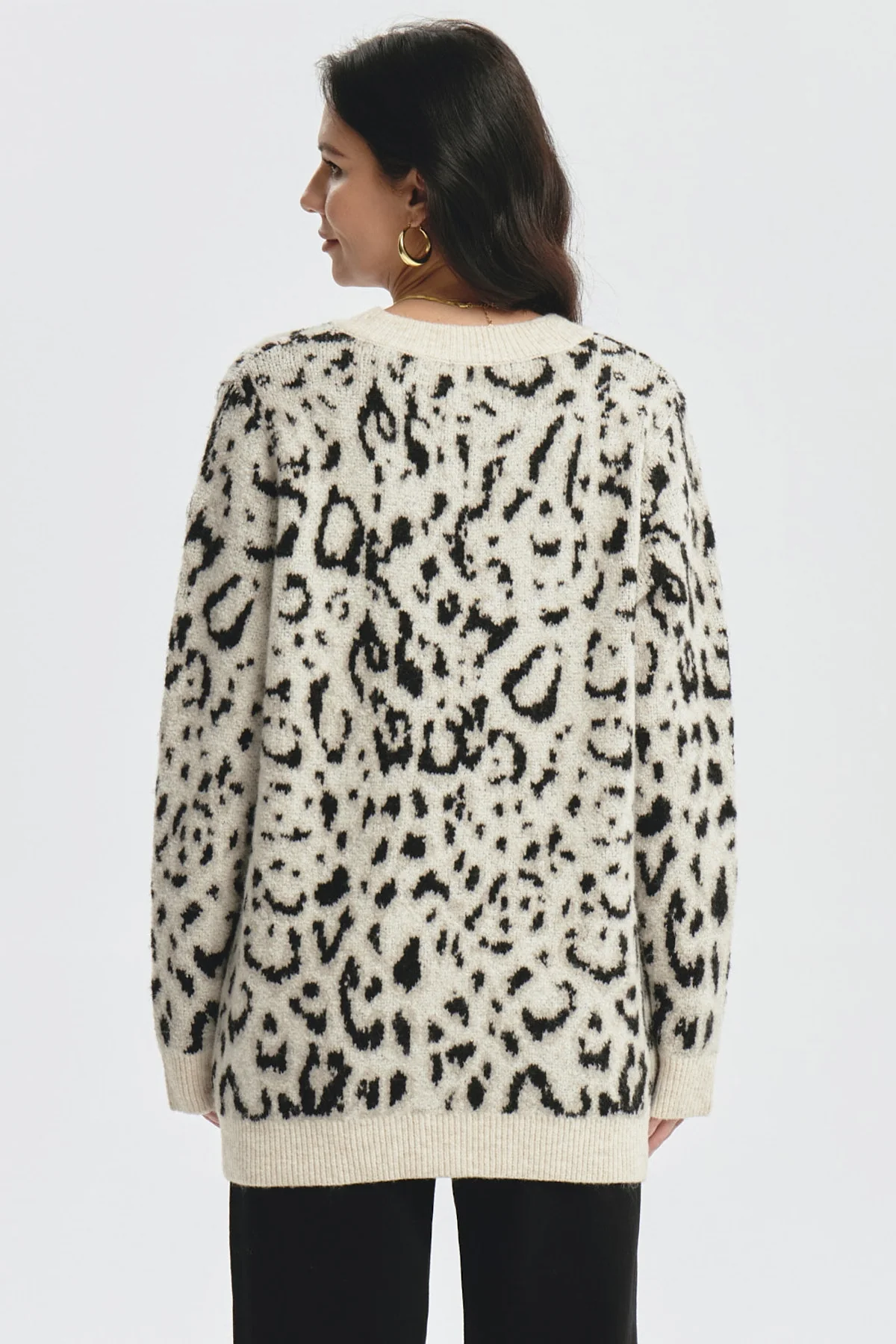 Sweater Mujer Slim Beige - Image 3