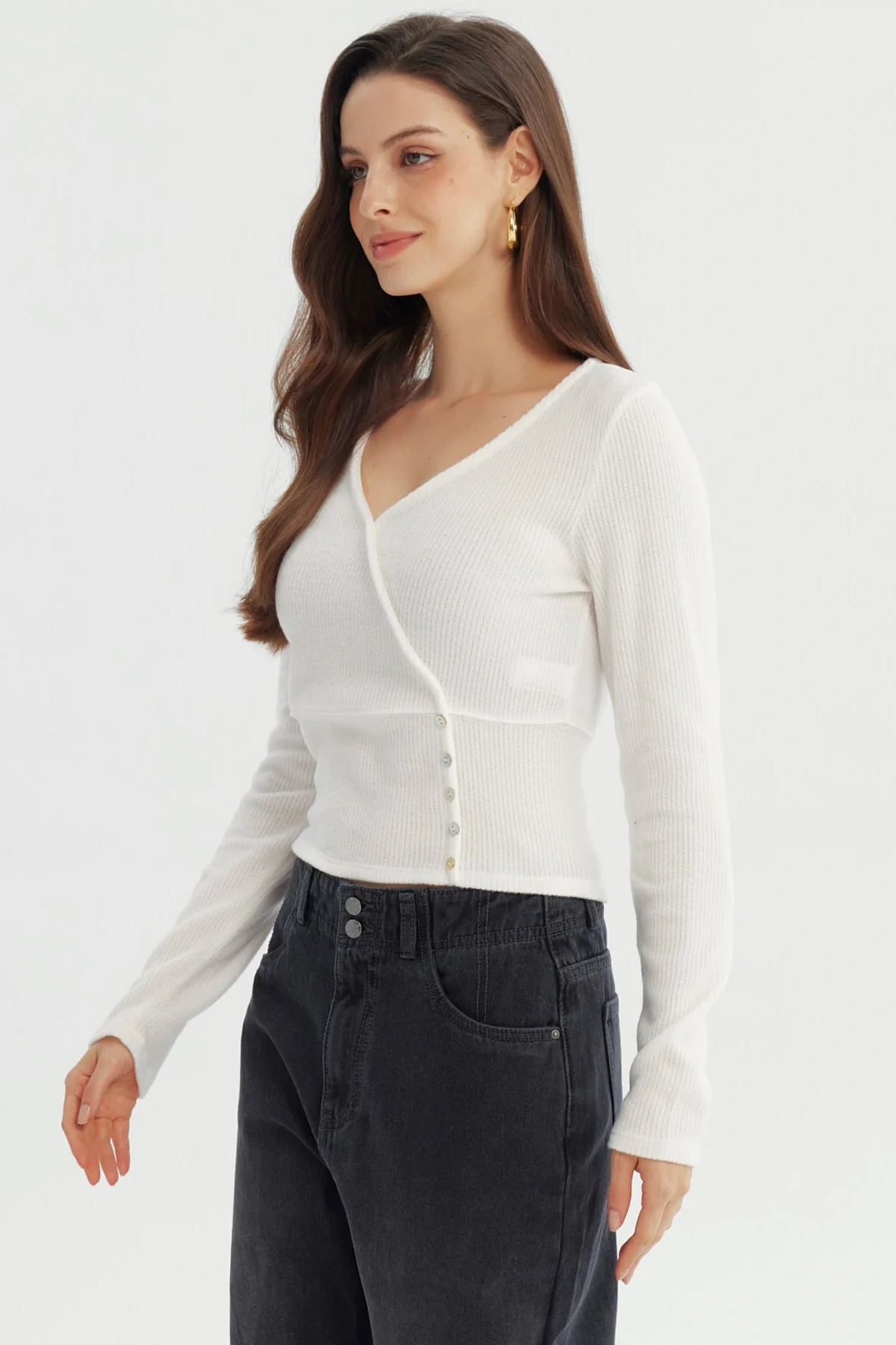 Sweater Mujer Slim Crudo - Image 2
