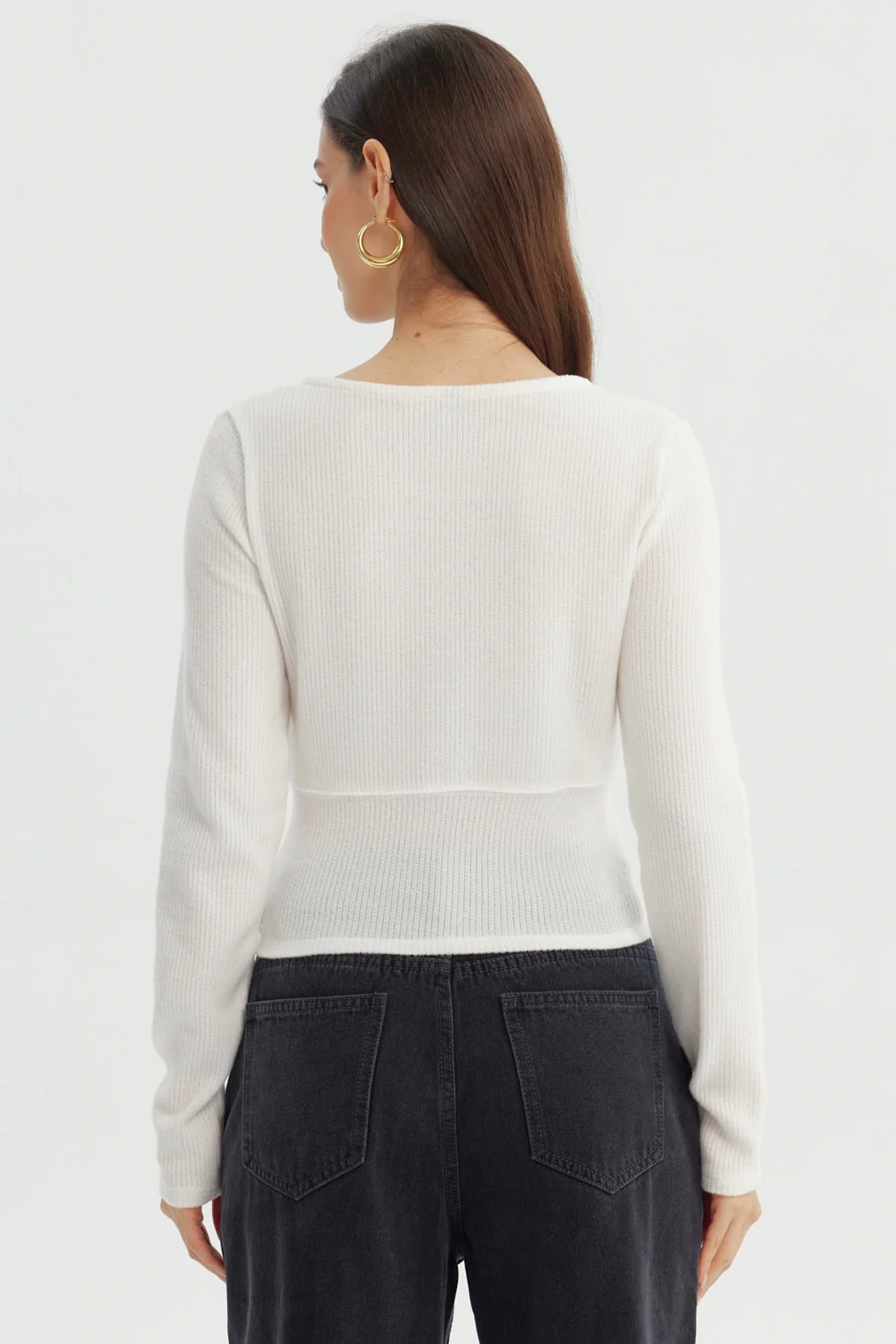 Sweater Mujer Slim Crudo - Image 3