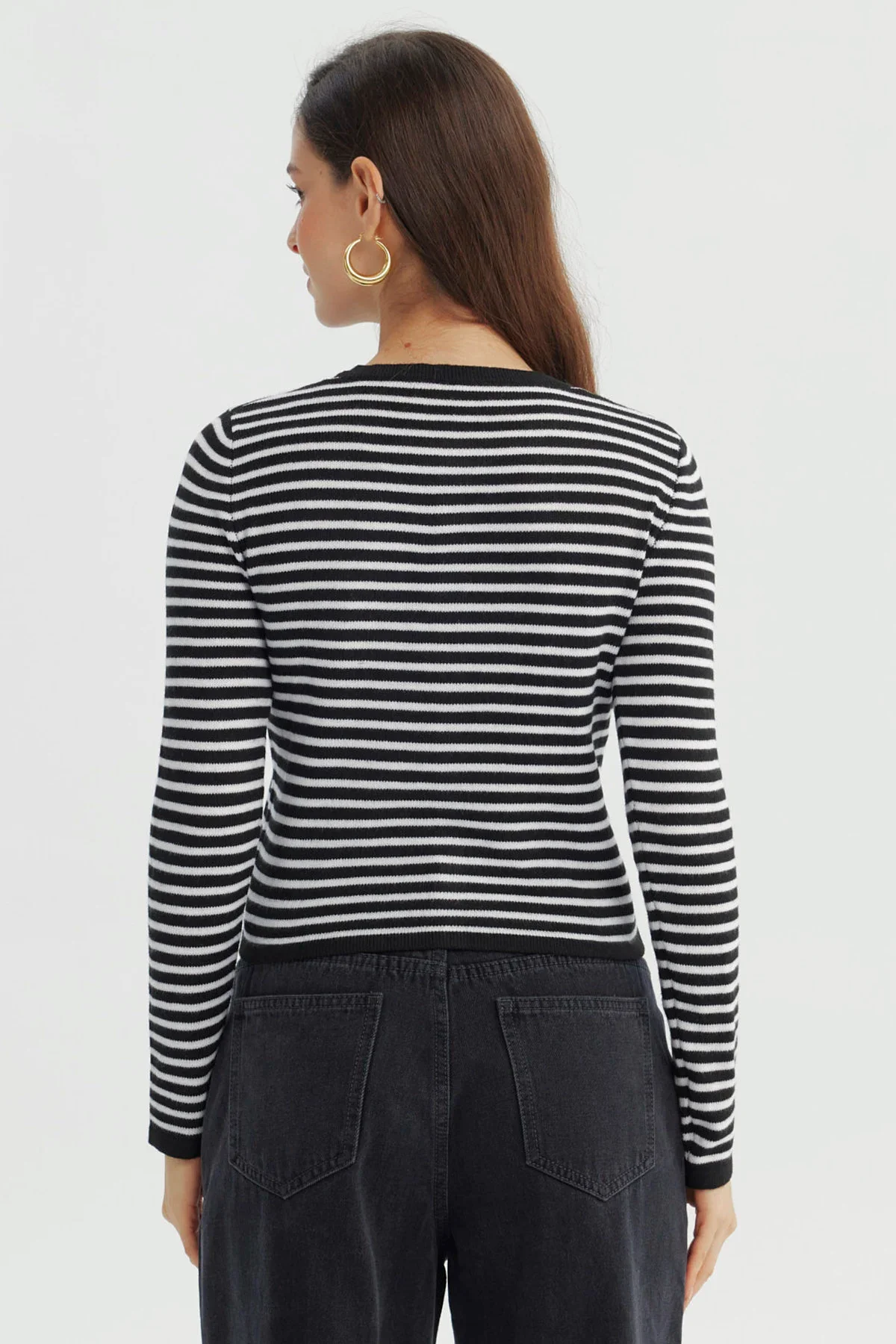Sweater Mujer Slim Negro - Image 3