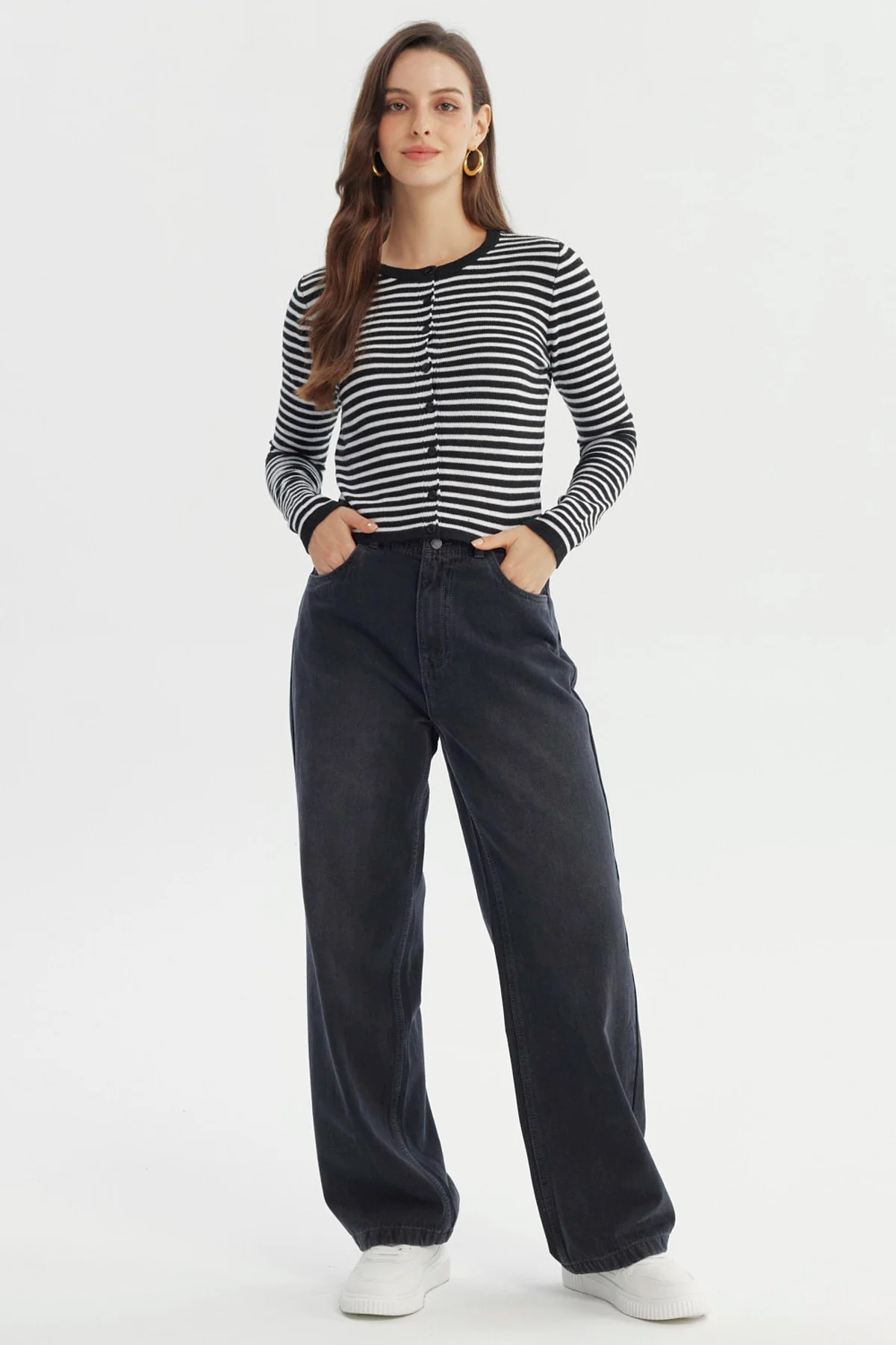 Sweater Mujer Slim Negro - Image 4