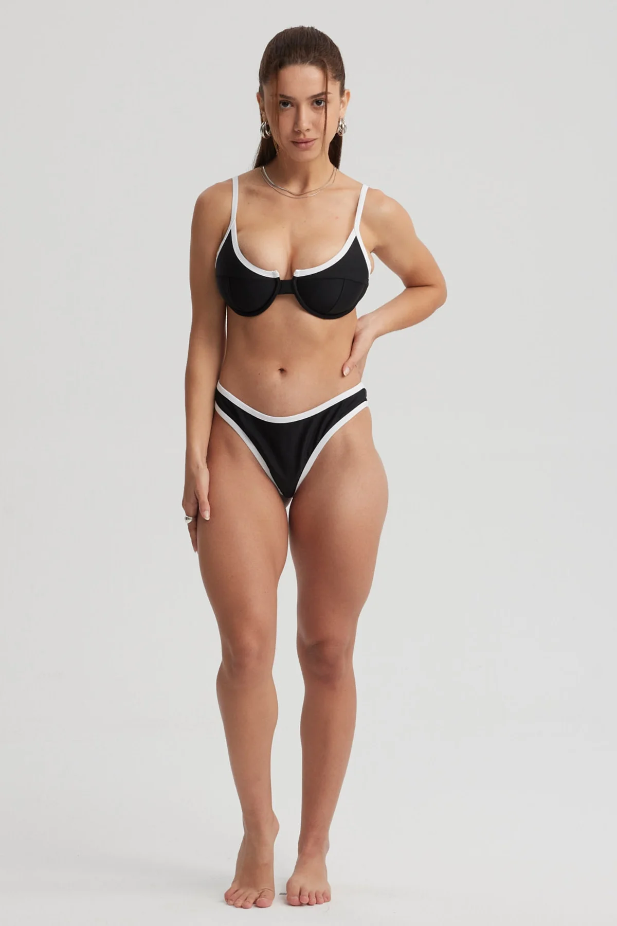 Traje de Baño Mujer Calzón Bikini Vivo Negro - Image 4