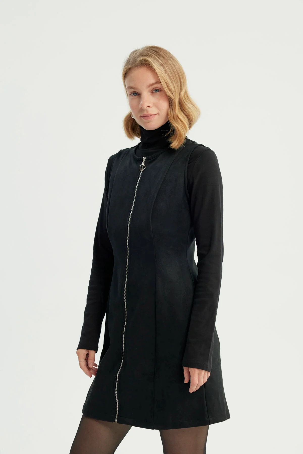 Vestido Mujer Casual Negro - Image 2